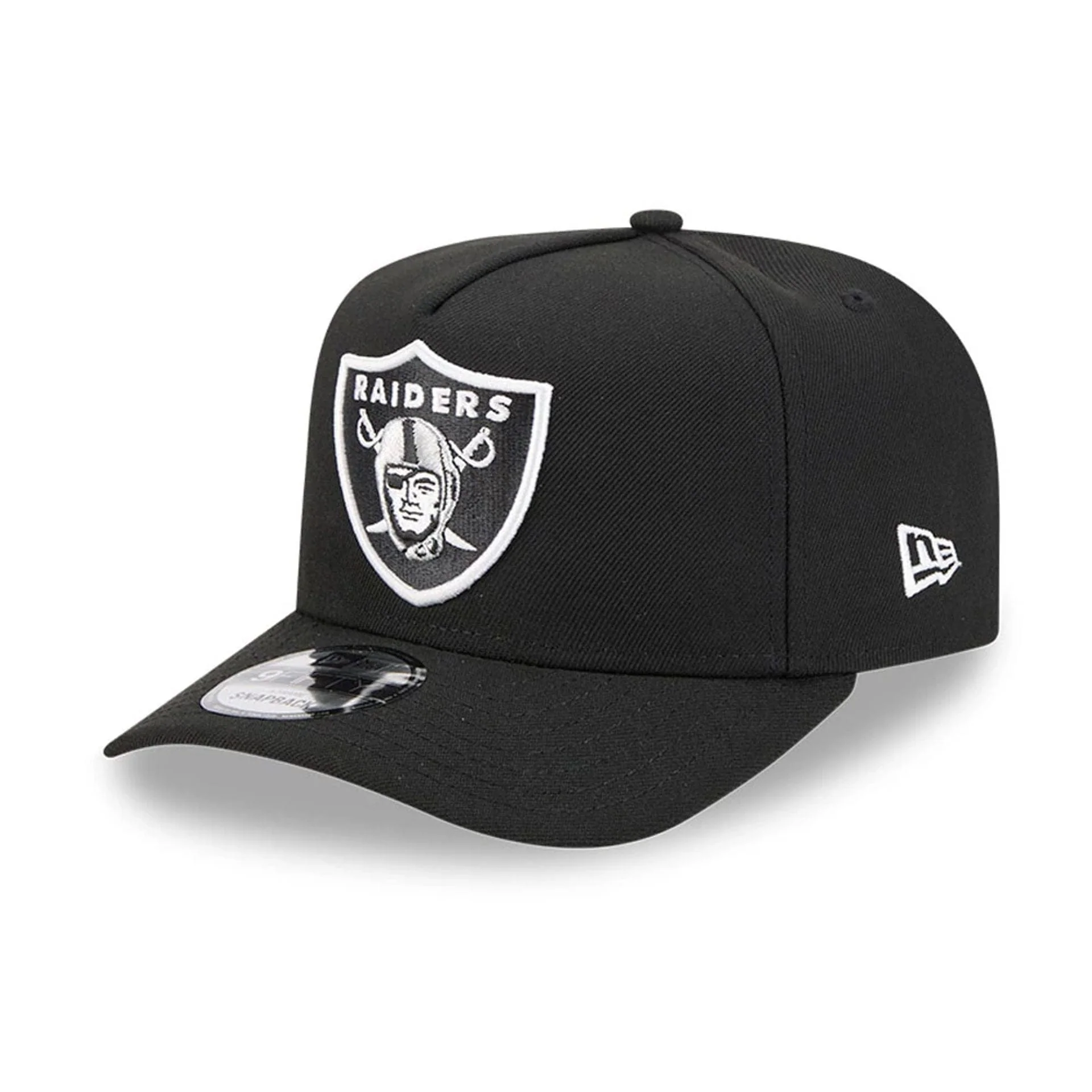 Las Vegas Raiders NFL Evergreen Black 9FIFTY A-Frame Snapback Adjustable Cap - Image 4