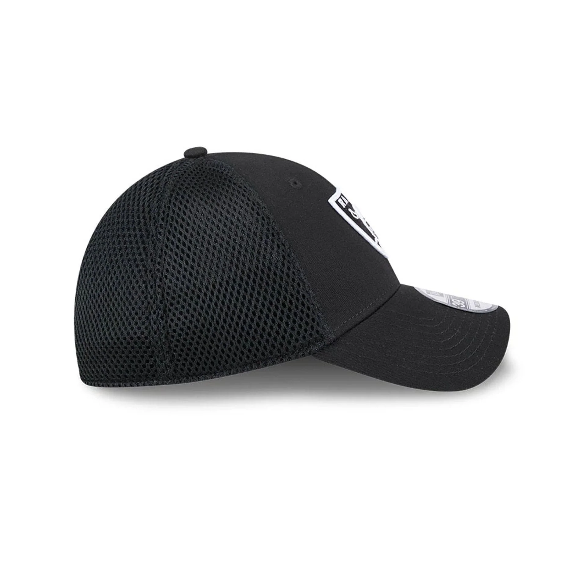 Las Vegas Raiders NFL Evergreen Neo Black 39THIRTY Stretch Fit Cap - Image 6