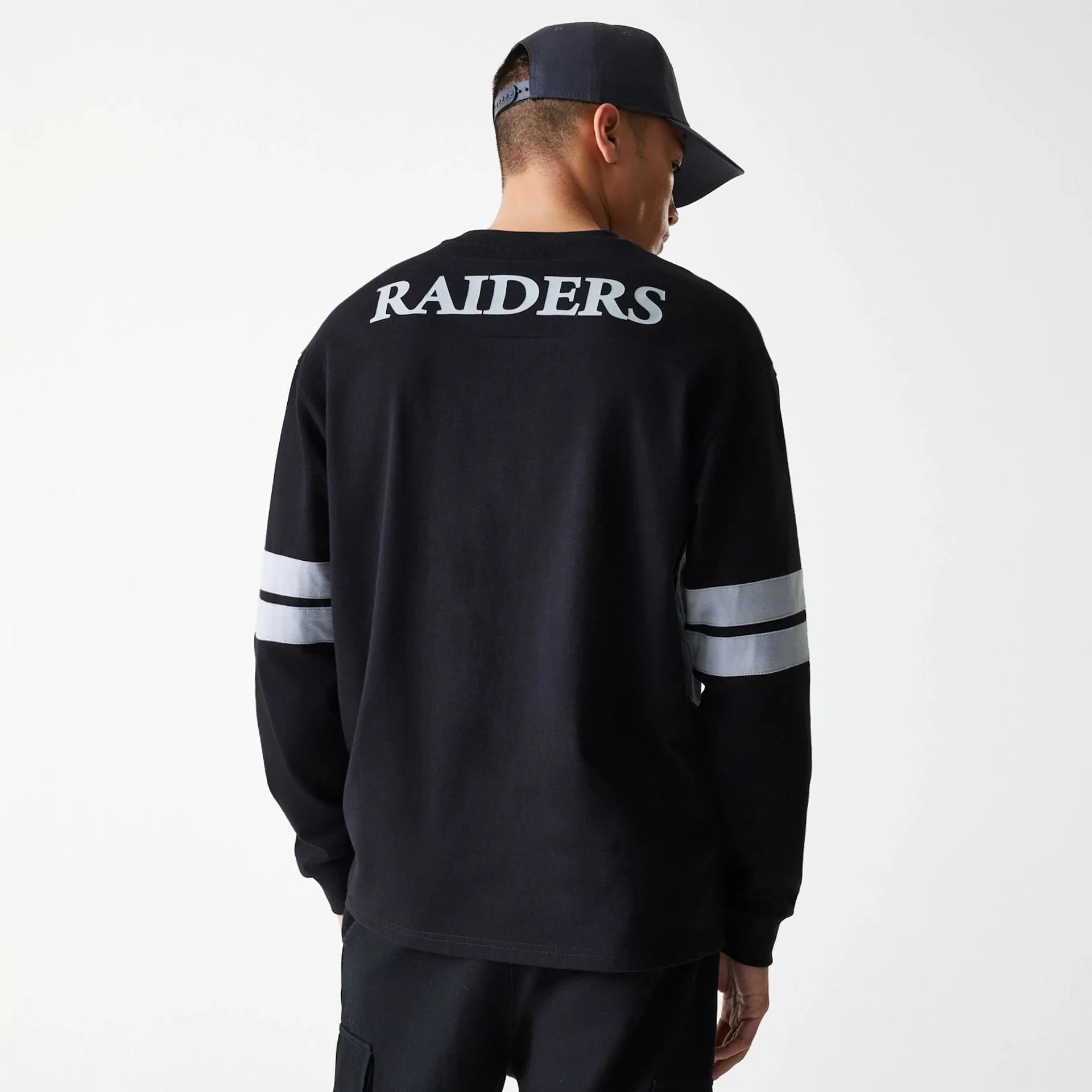 Las Vegas Raiders NFL Graphic Black Long Sleeve T-Shirt - Image 2