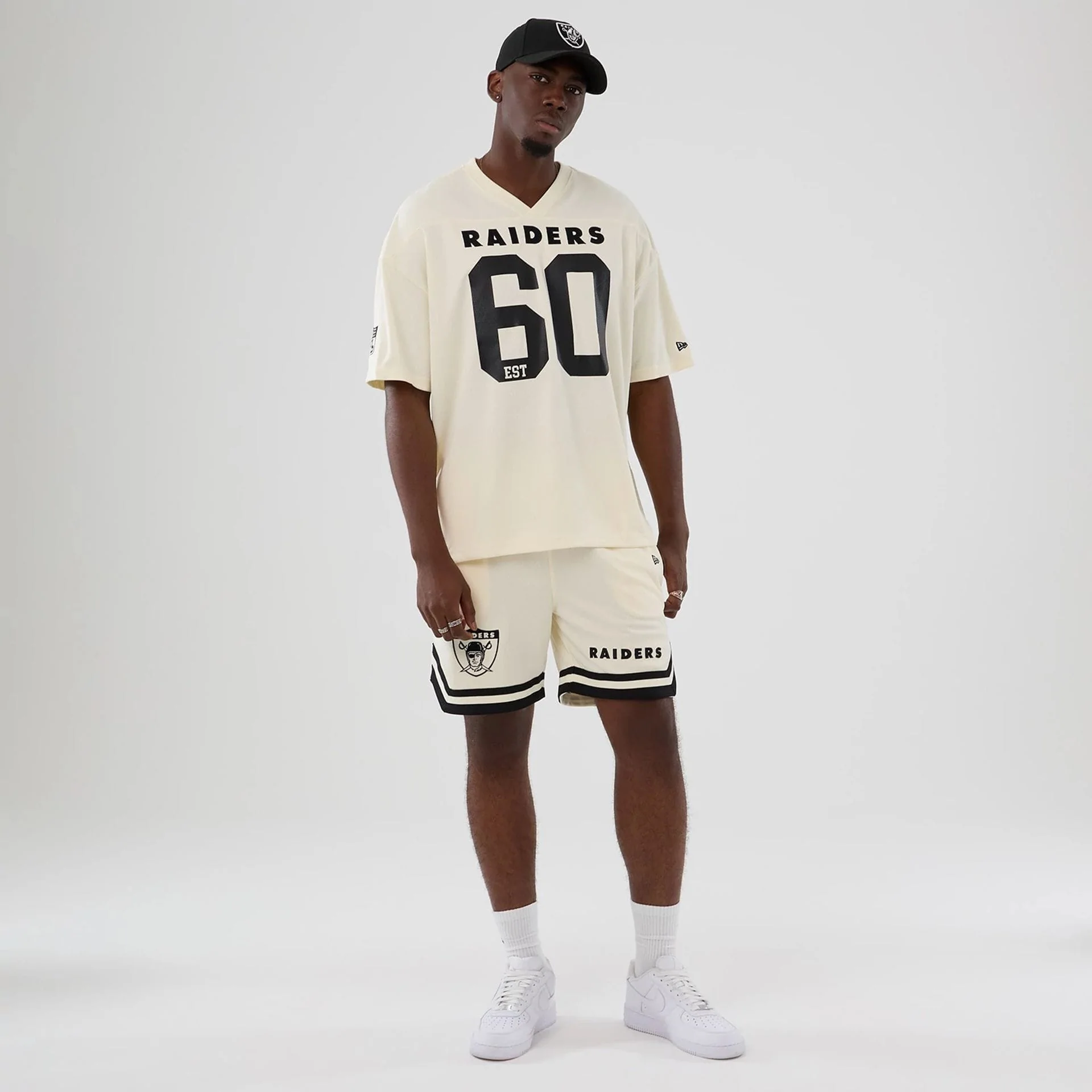 Las Vegas Raiders NFL Historic Cream Oversized T-Shirt - Image 8