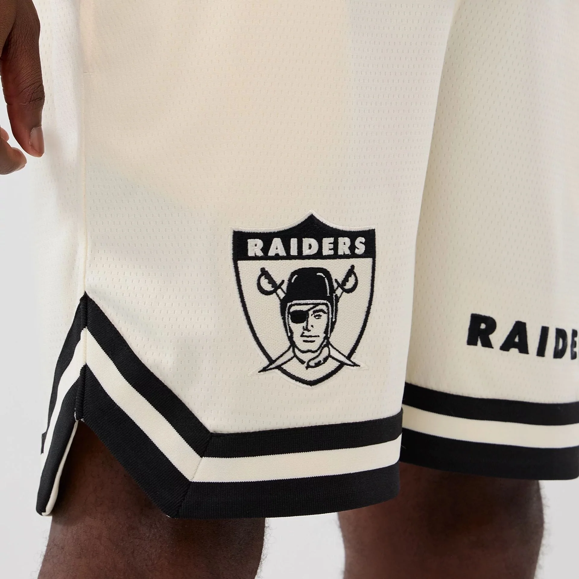 Las Vegas Raiders NFL Historic Cream Shorts - Image 5