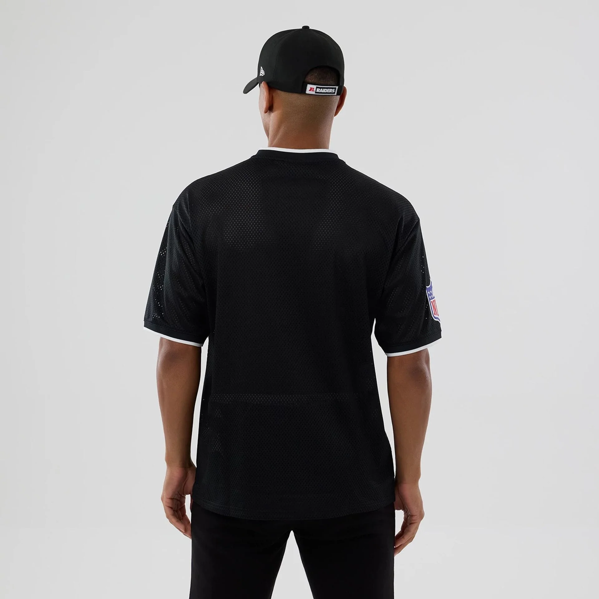 Las Vegas Raiders NFL Mesh Black Oversized T-Shirt - Image 2