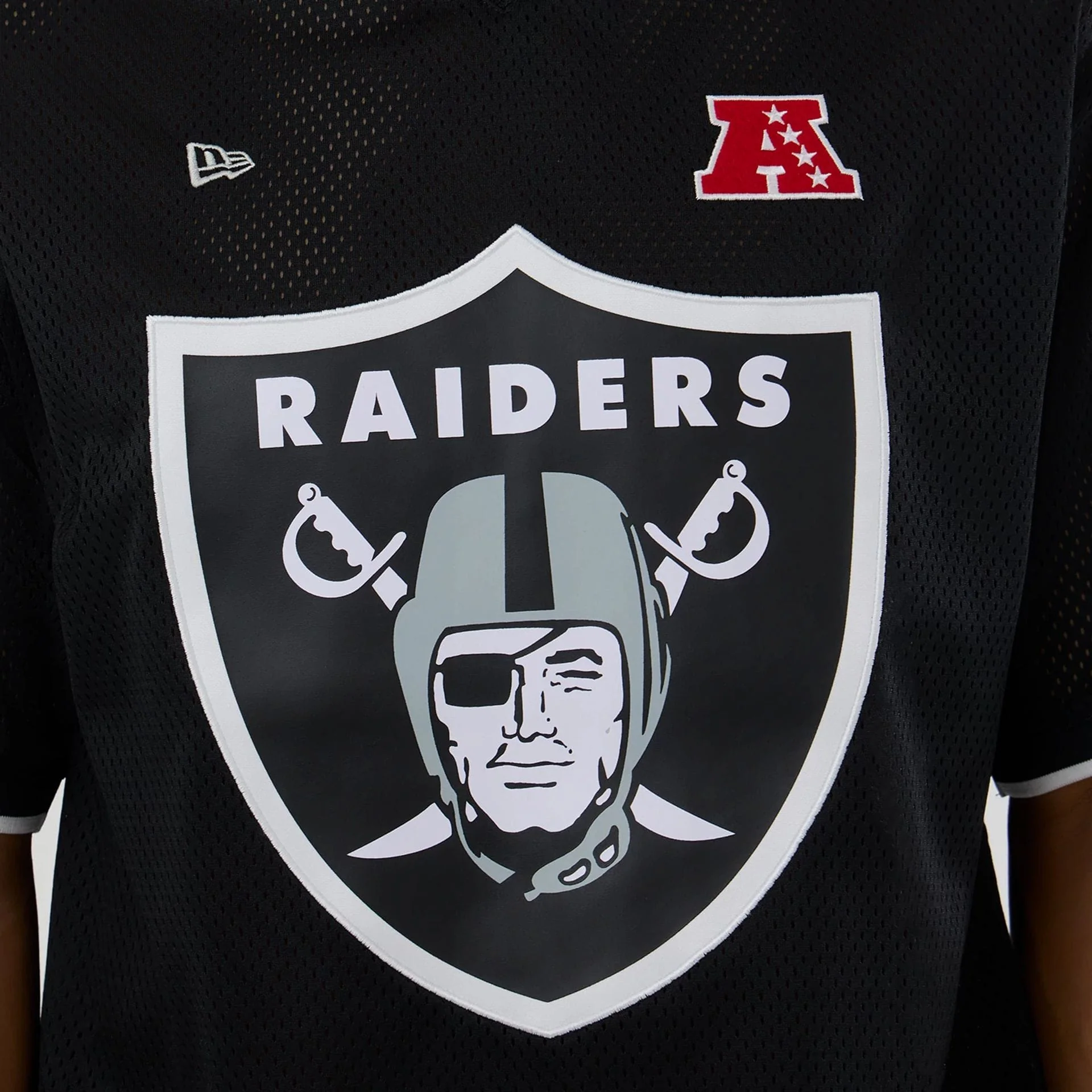 Las Vegas Raiders NFL Mesh Black Oversized T-Shirt - Image 4