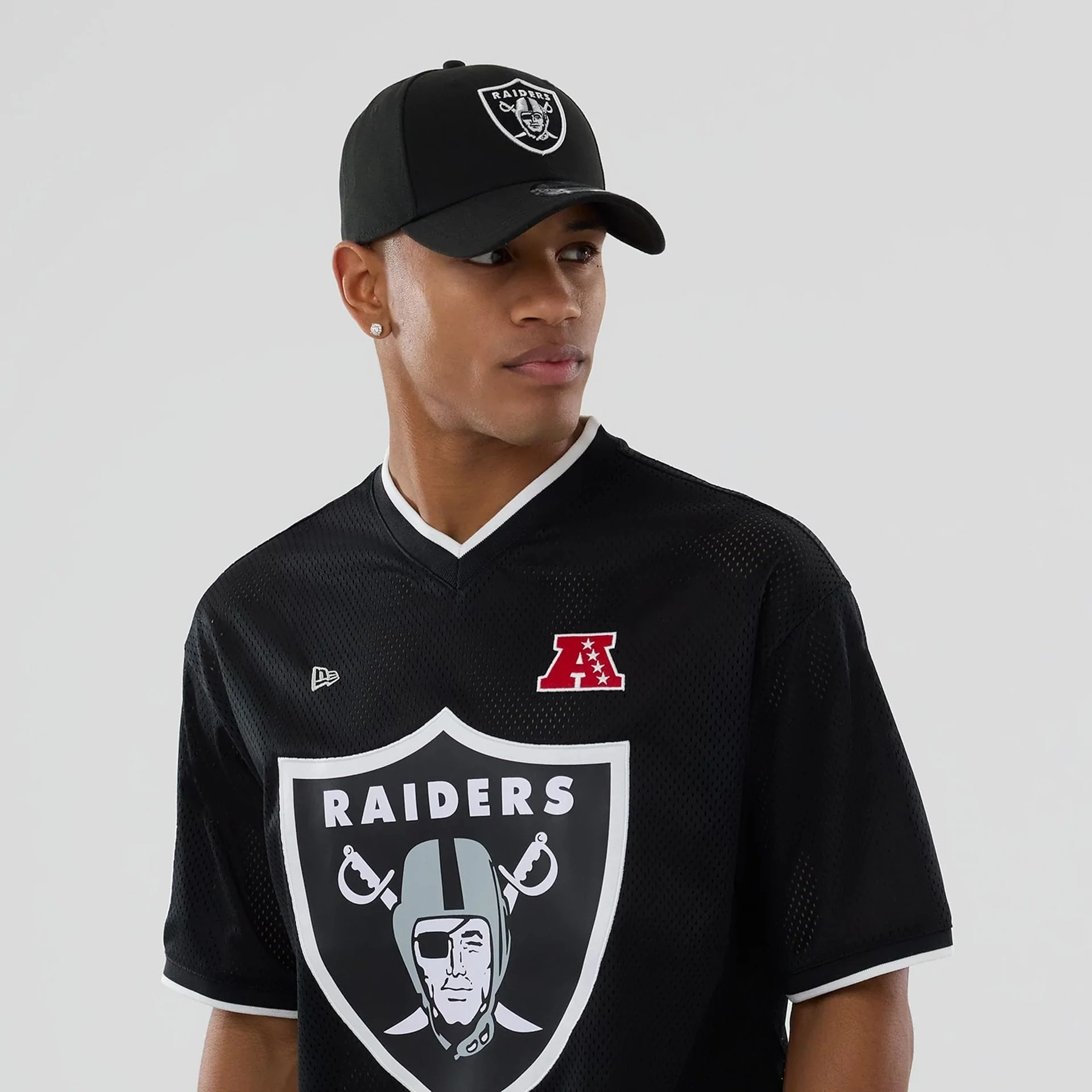 Las Vegas Raiders NFL Mesh Black Oversized T-Shirt - Image 6