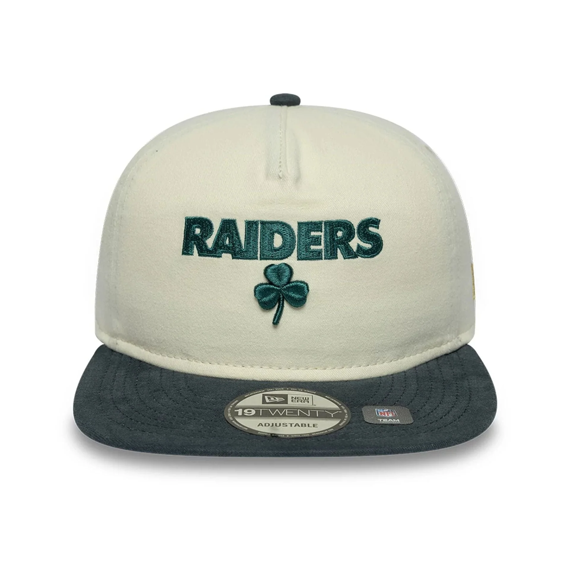 Las Vegas Raiders NFL Metallic Logo Cream 19TWENTY Adjustable Cap - Image 3