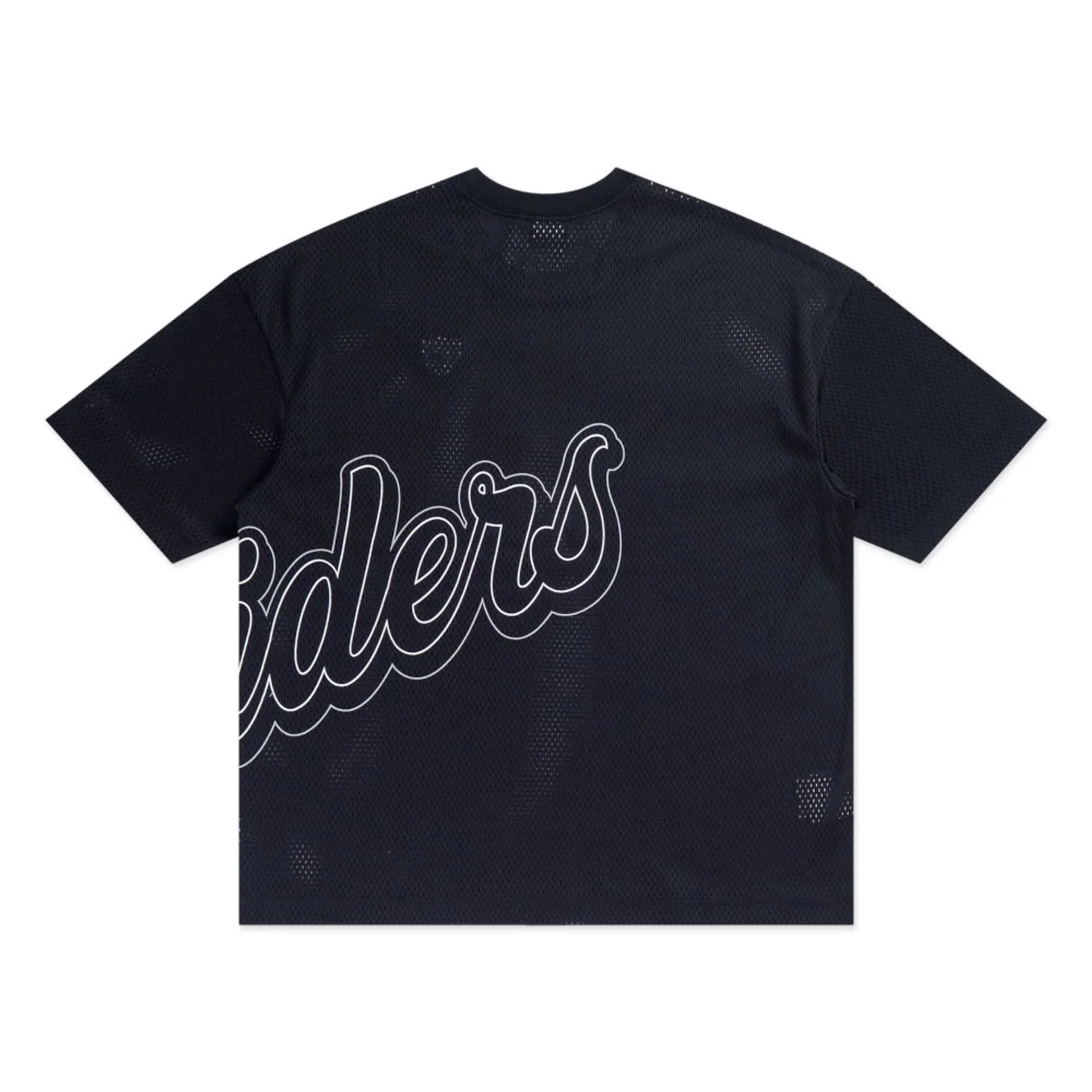 Las Vegas Raiders NFL Mix League Black Oversized Mesh T-Shirt - Image 2