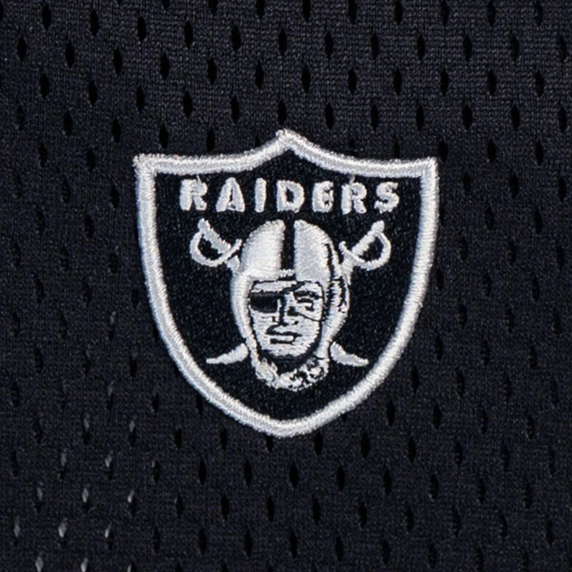 Las Vegas Raiders NFL Mix League Black Oversized Mesh T-Shirt - Image 4