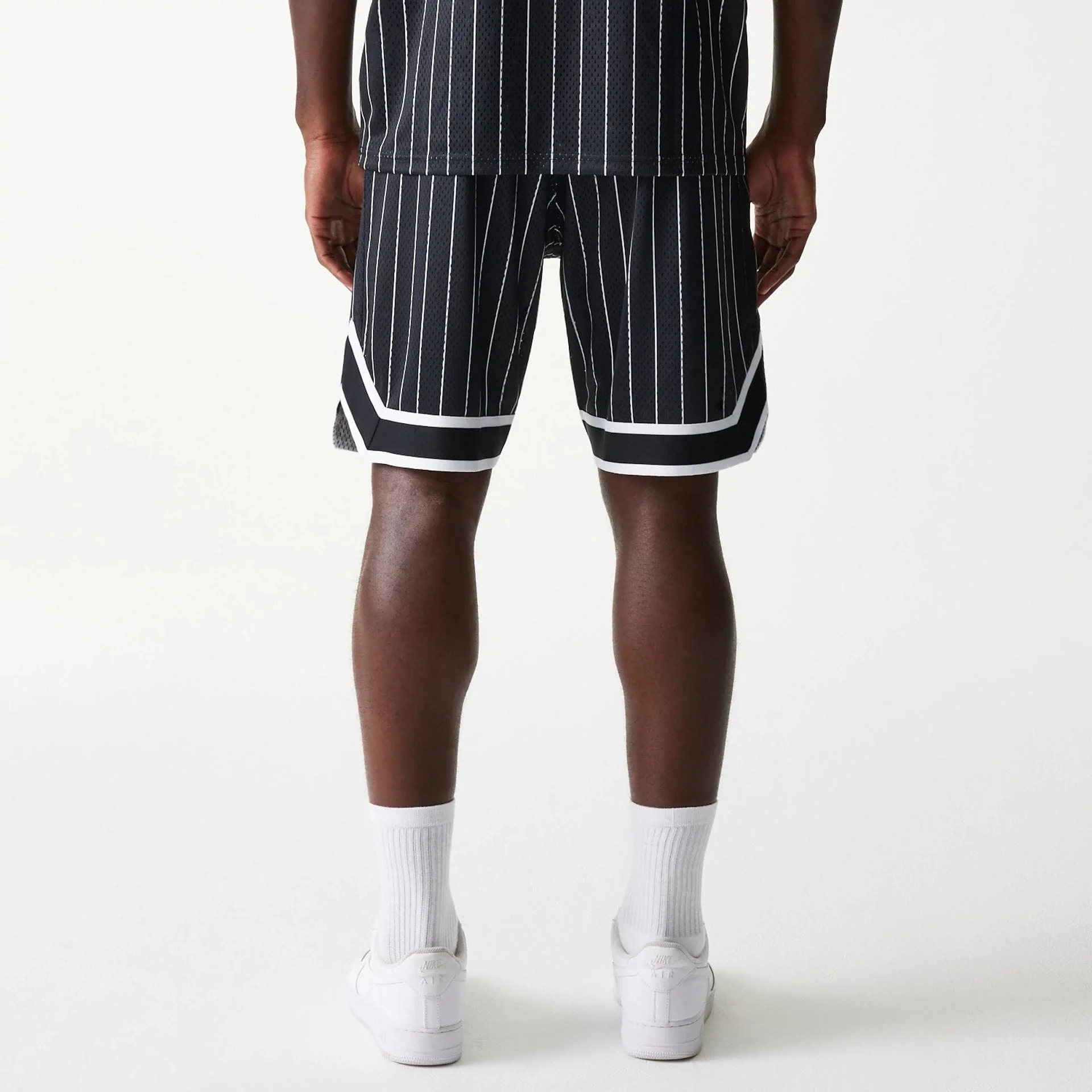 Las Vegas Raiders NFL Pinstripe Black Shorts - Image 6
