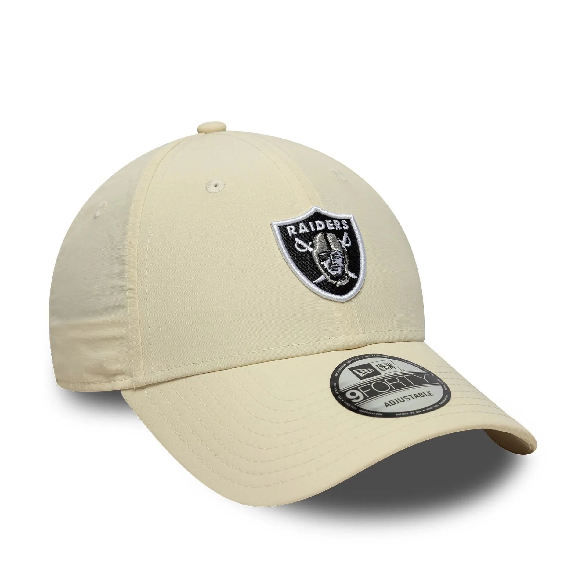 Las Vegas Raiders NFL Recycled Midi Cream 9FORTY Cap - Image 3