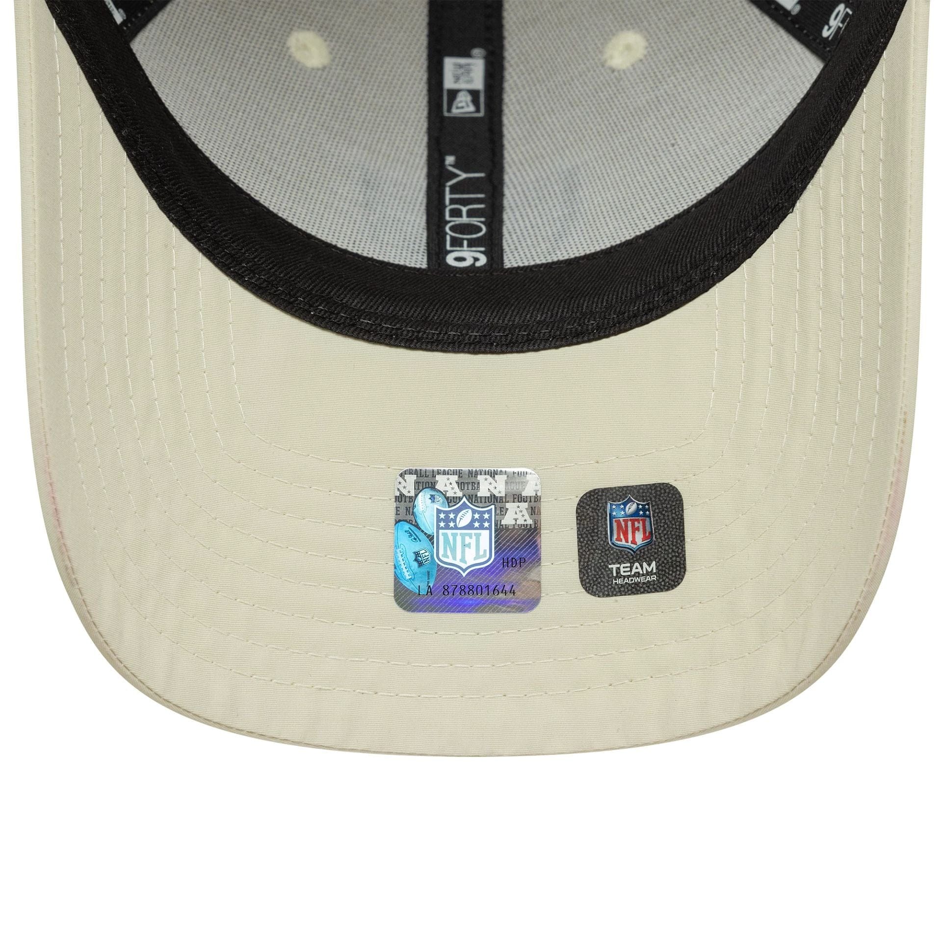 Las Vegas Raiders NFL Recycled Mini Cream 9FORTY Adjustable Cap - Image 5