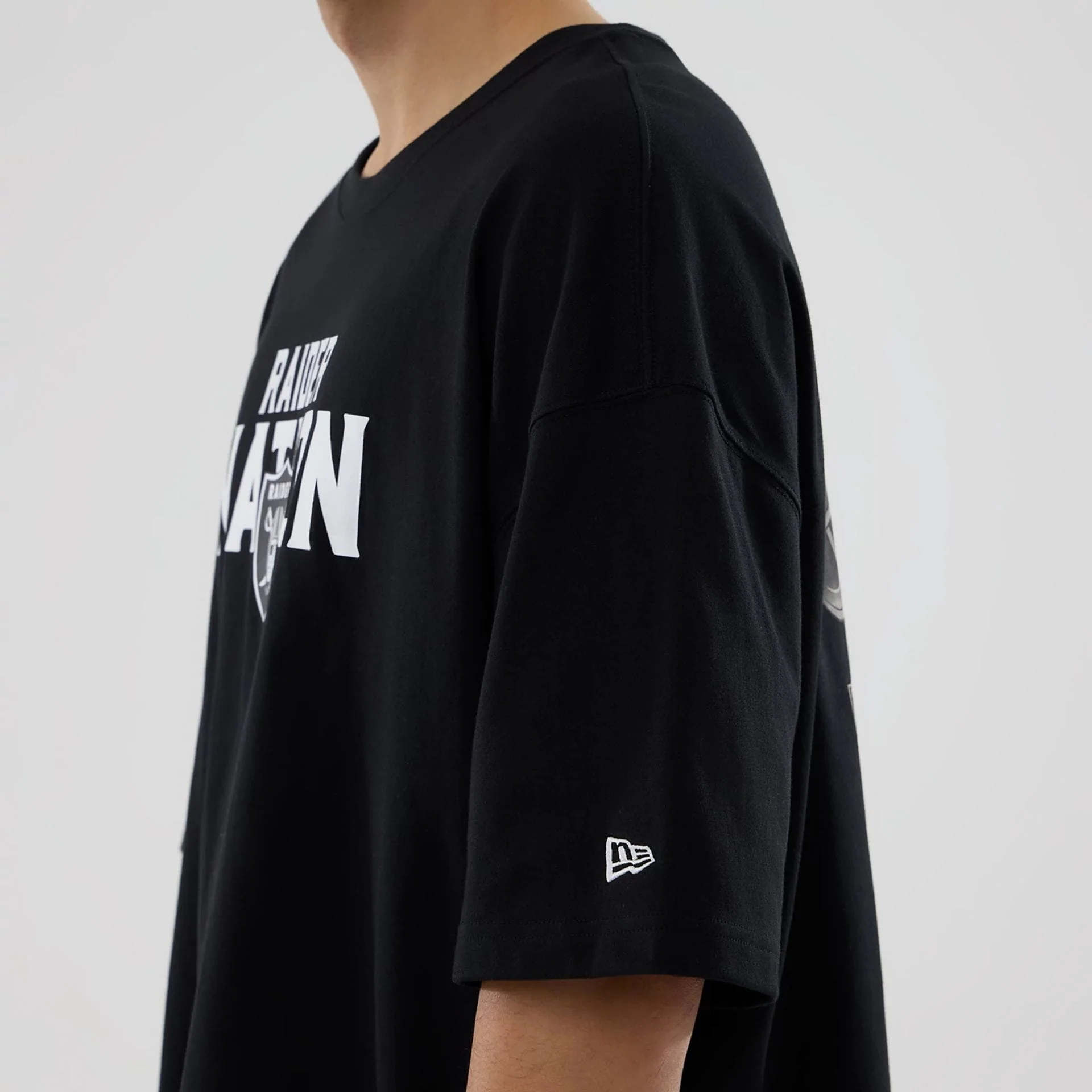 Las Vegas Raiders NFL Rivalry Black Oversized T-Shirt - Image 6