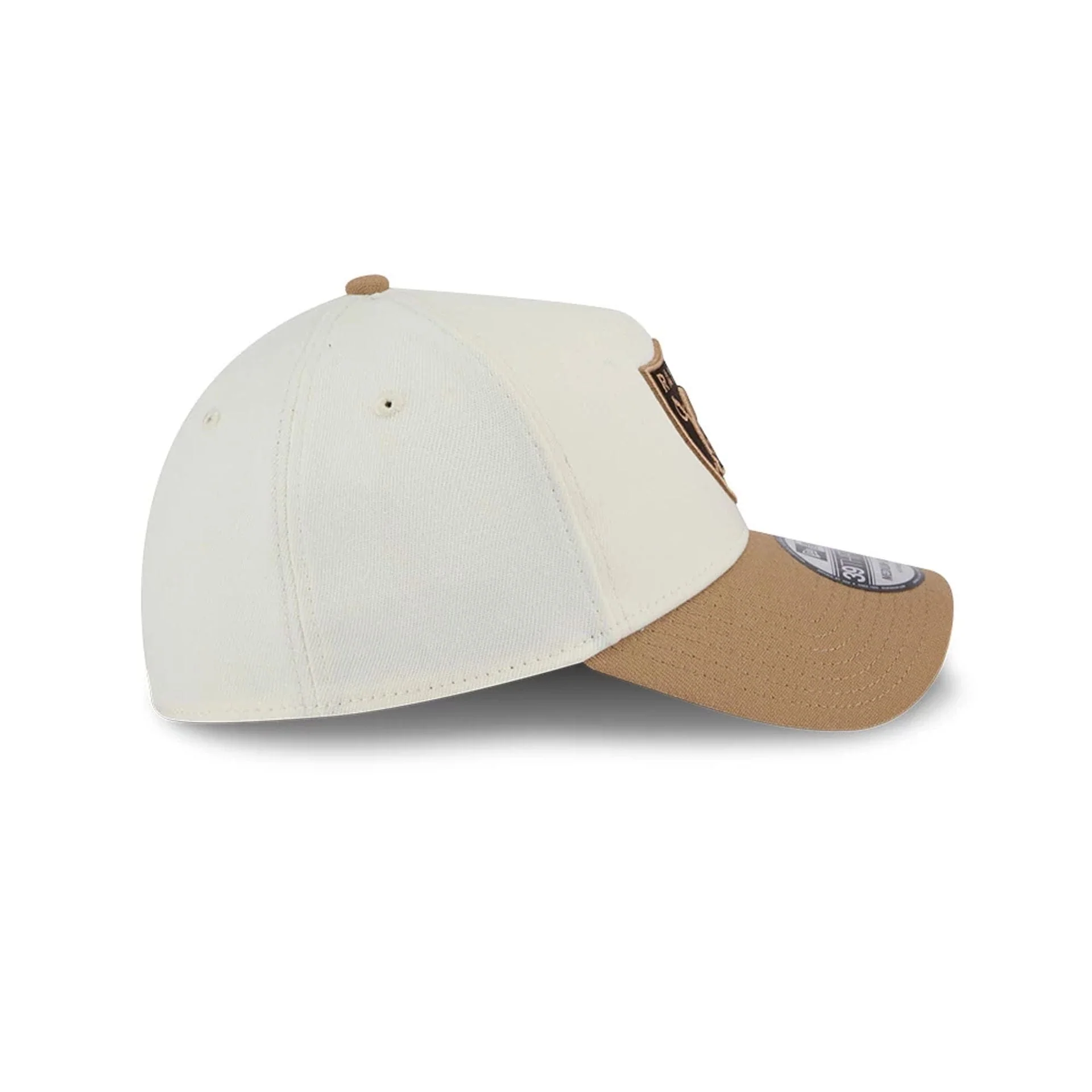 Las Vegas Raiders NFL Sandy Bay White 39THIRTY A-Frame Stretch Fit Cap - Image 6