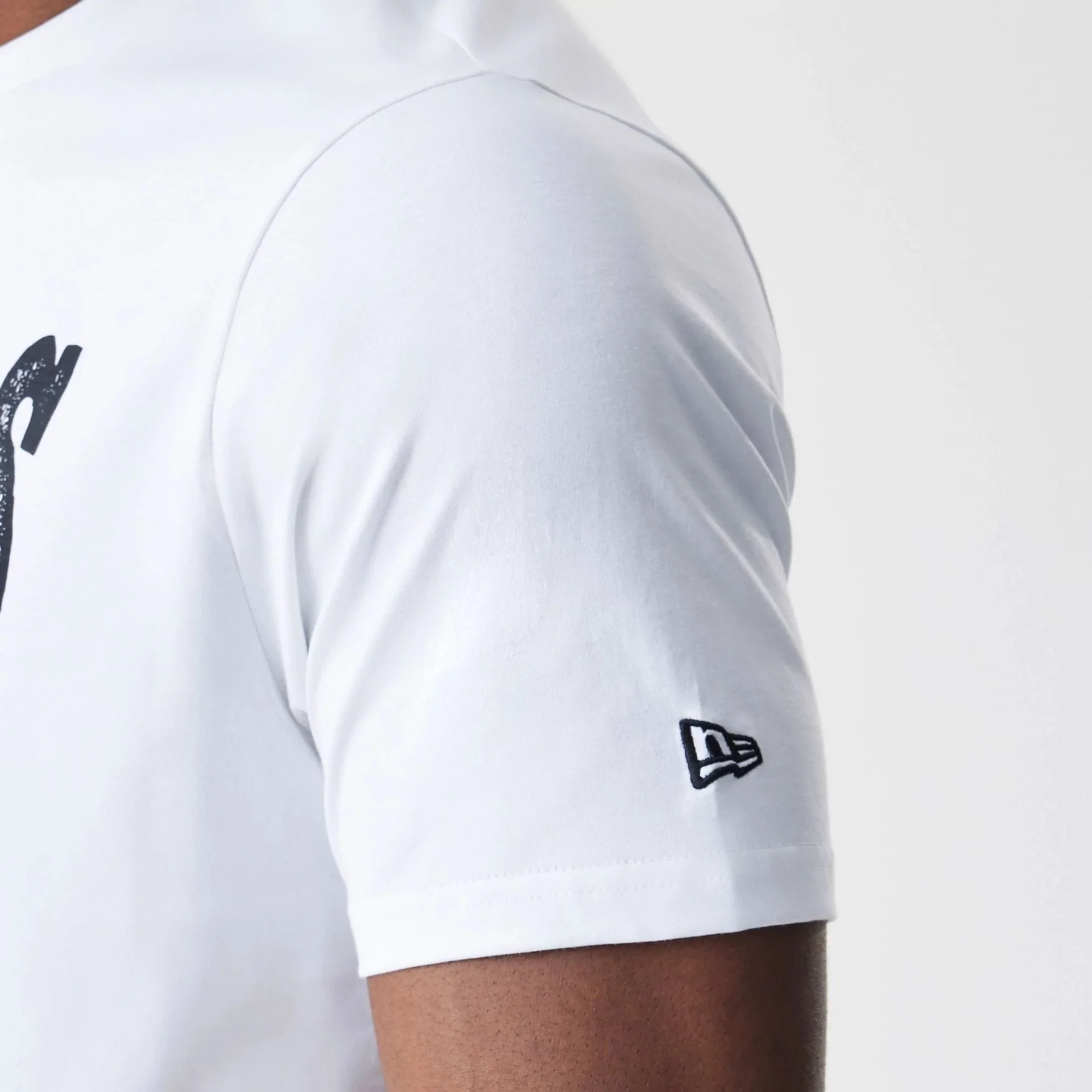 Las Vegas Raiders NFL Stack Arch Logo White T-Shirt - Image 5