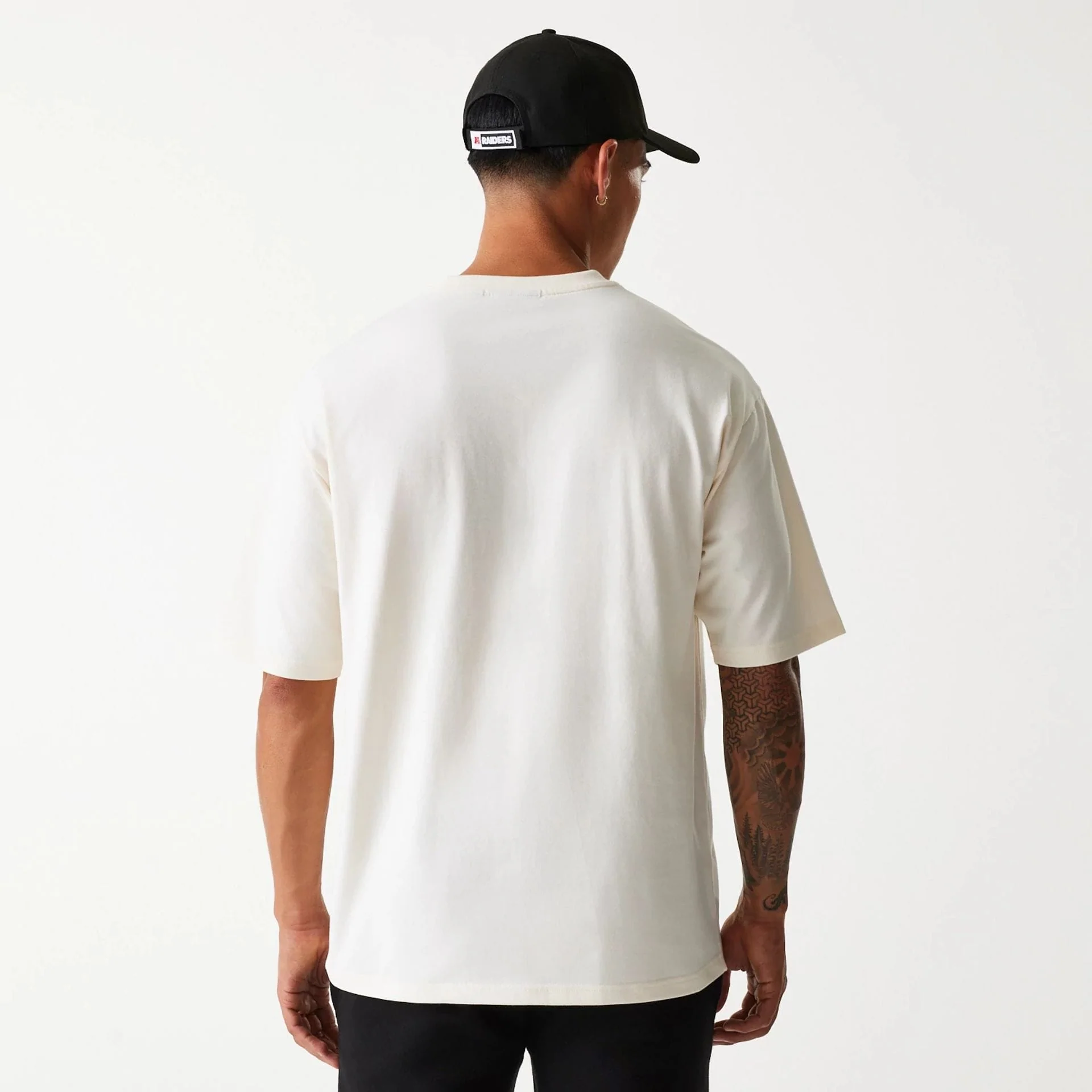 Las Vegas Raiders NFL Super Bowl Open White Oversized T-Shirt - Image 2
