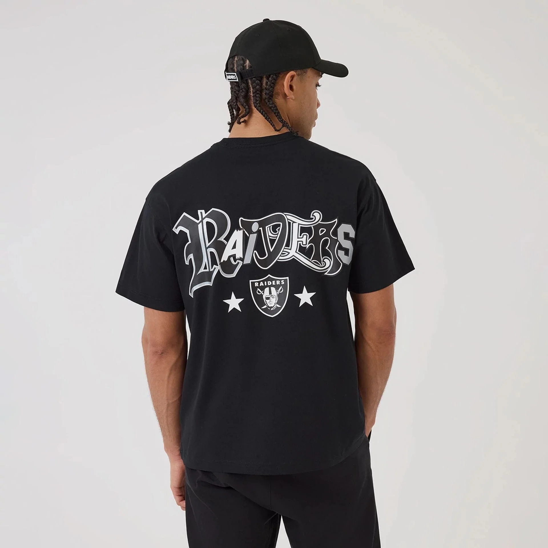 Las Vegas Raiders NFL Word Art Black T-Shirt - Image 2