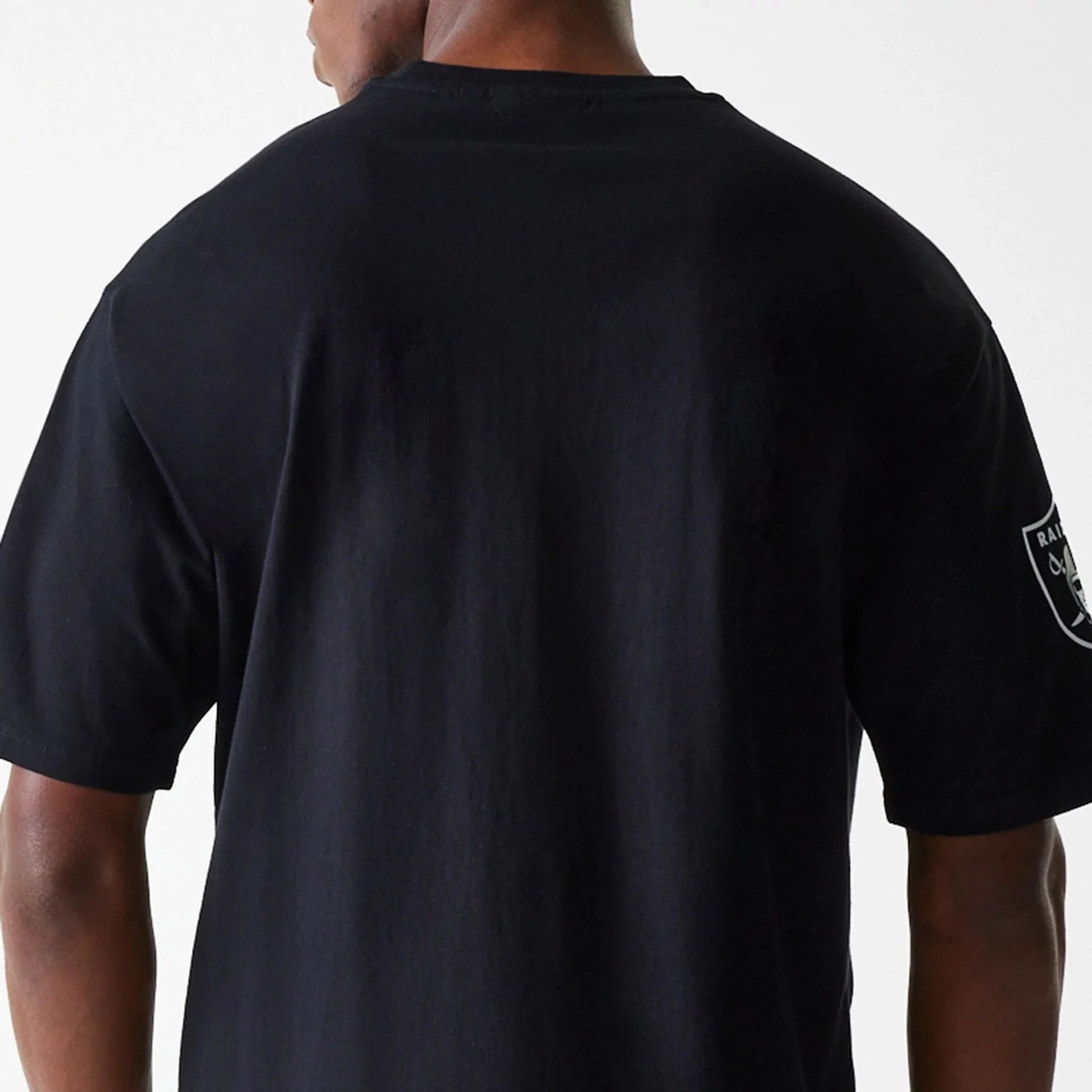 Las Vegas Raiders NFL Wordmark Black Oversized T-Shirt - Image 7