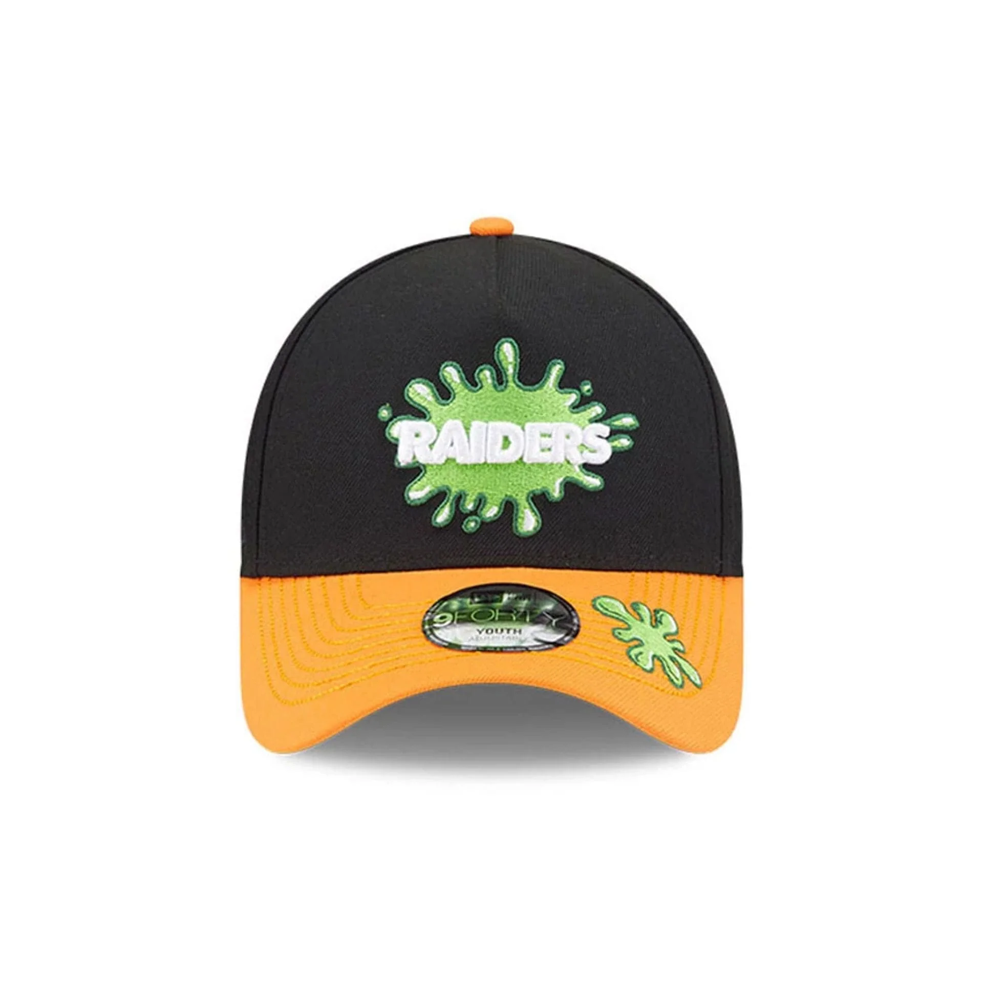 Las Vegas Raiders Youth NFL x Nickelodeon Black 9FORTY A-Frame Cap - Image 3