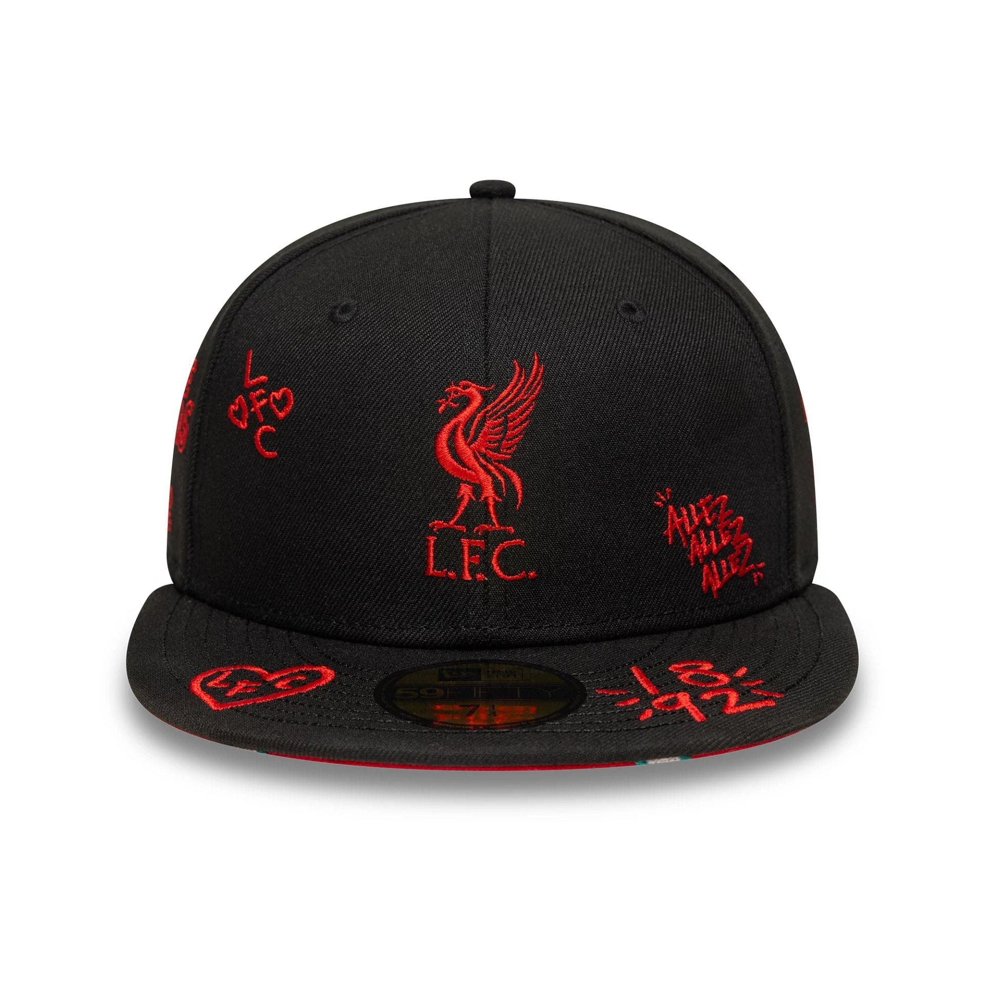 Liverpool FC Scribble Black 59FIFTY Fitted Cap - Image 3