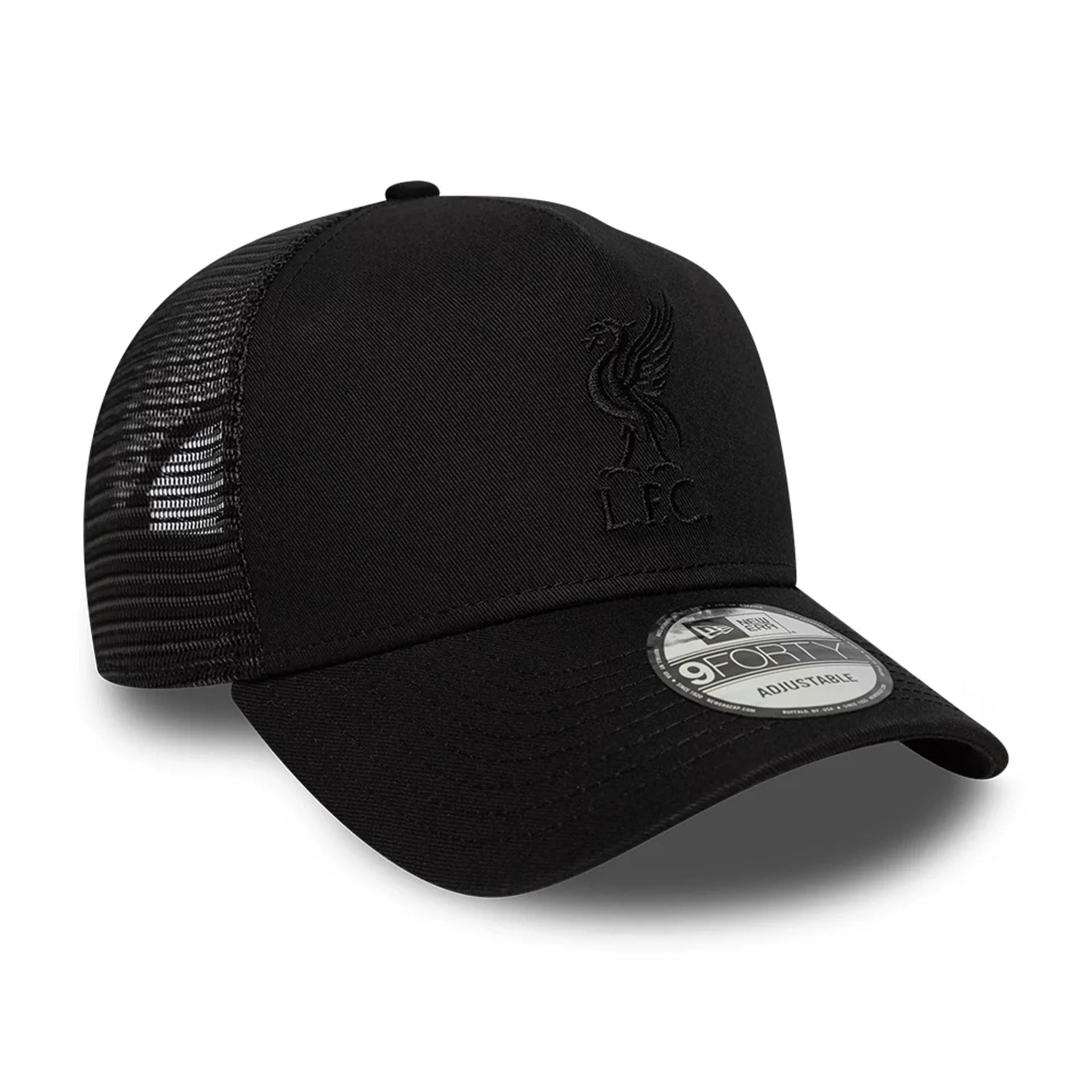 Liverpool FC Tonal Black 9FORTY A-Frame Trucker Adjustable Cap - Image 3