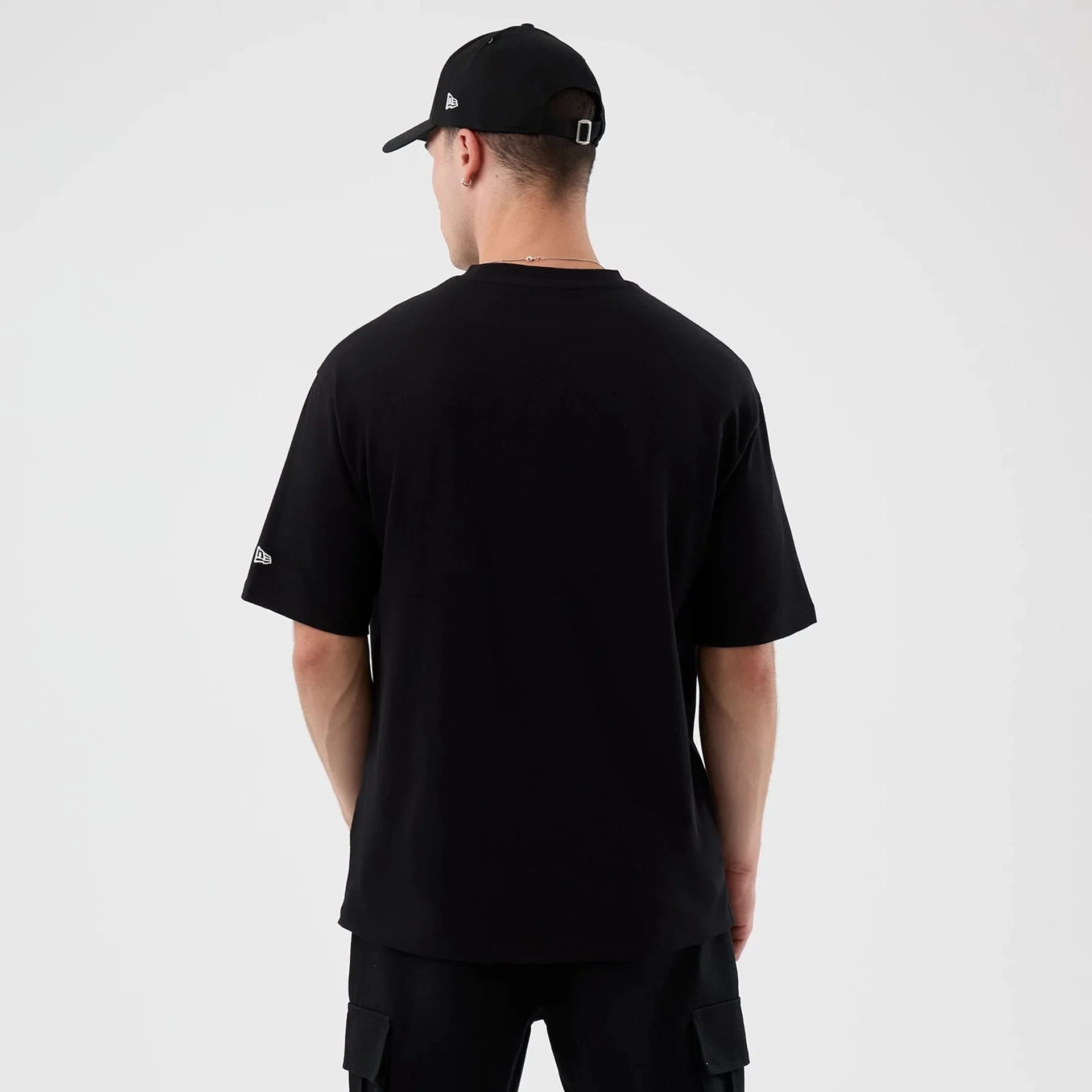 Madrid Game NFL International Series Games Black Oversized T-Shirt - Image 2