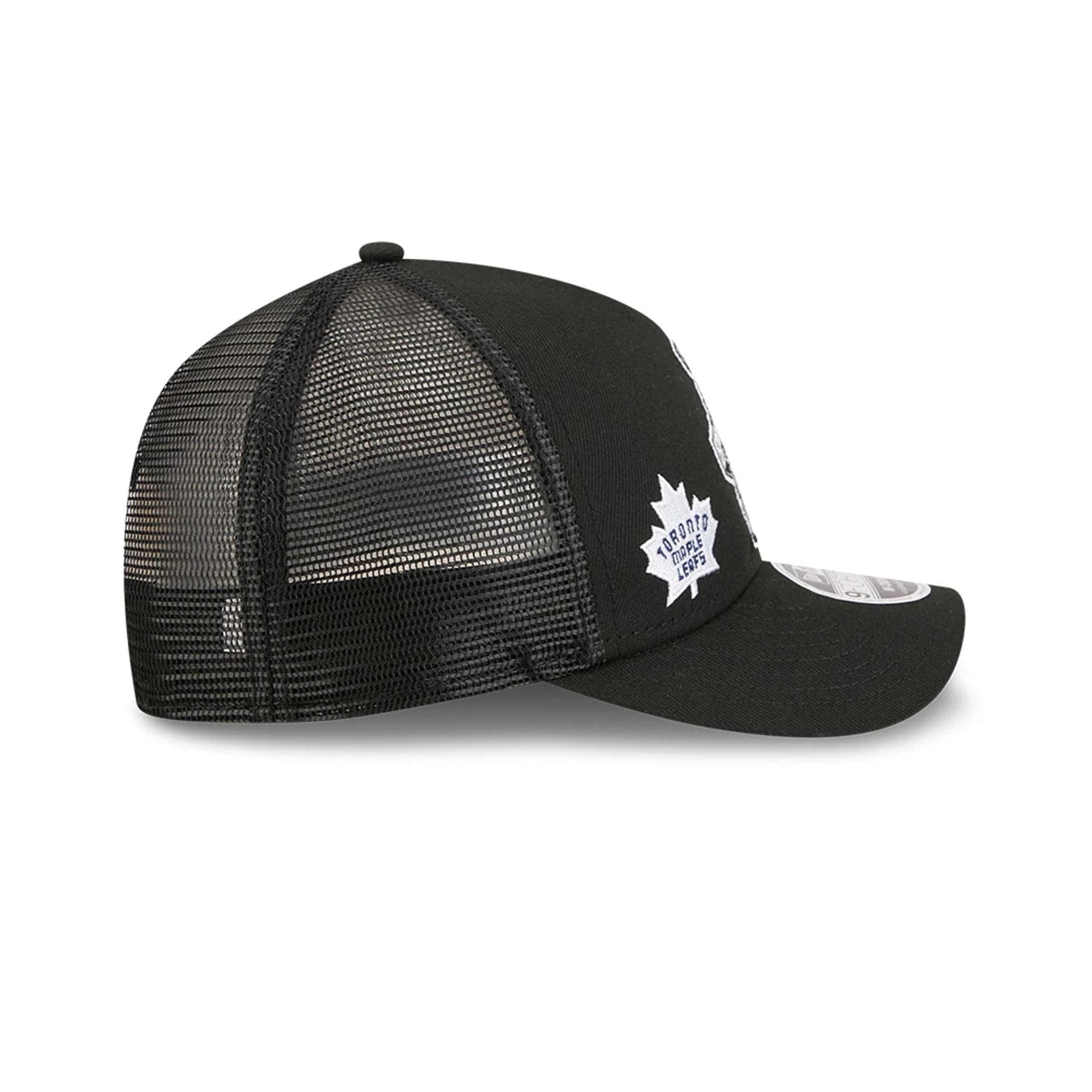 Maple Leafs NHL Stanley Cup Black 9FORTY M-Crown A-Frame Trucker Adjustable Cap - Image 6