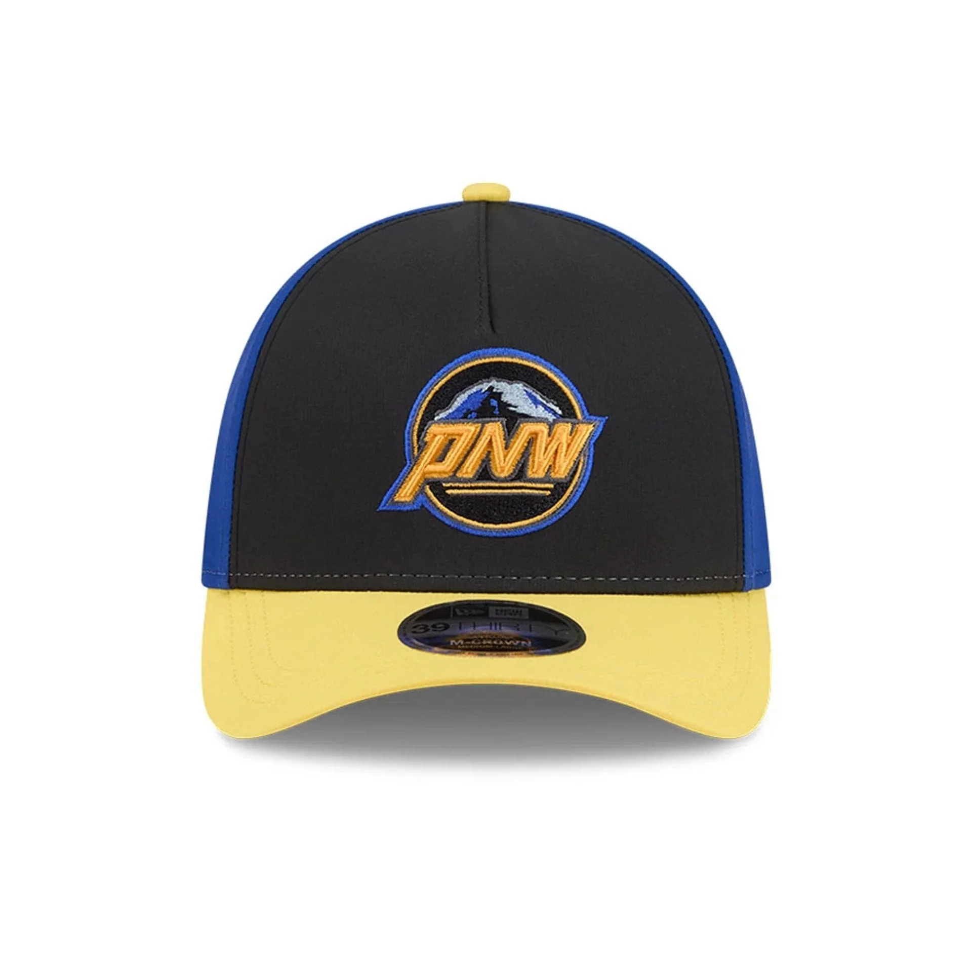 Mariners MLB City Connect Black 39THIRTY M-Crown A-Frame Stretch Fit Cap - Image 3