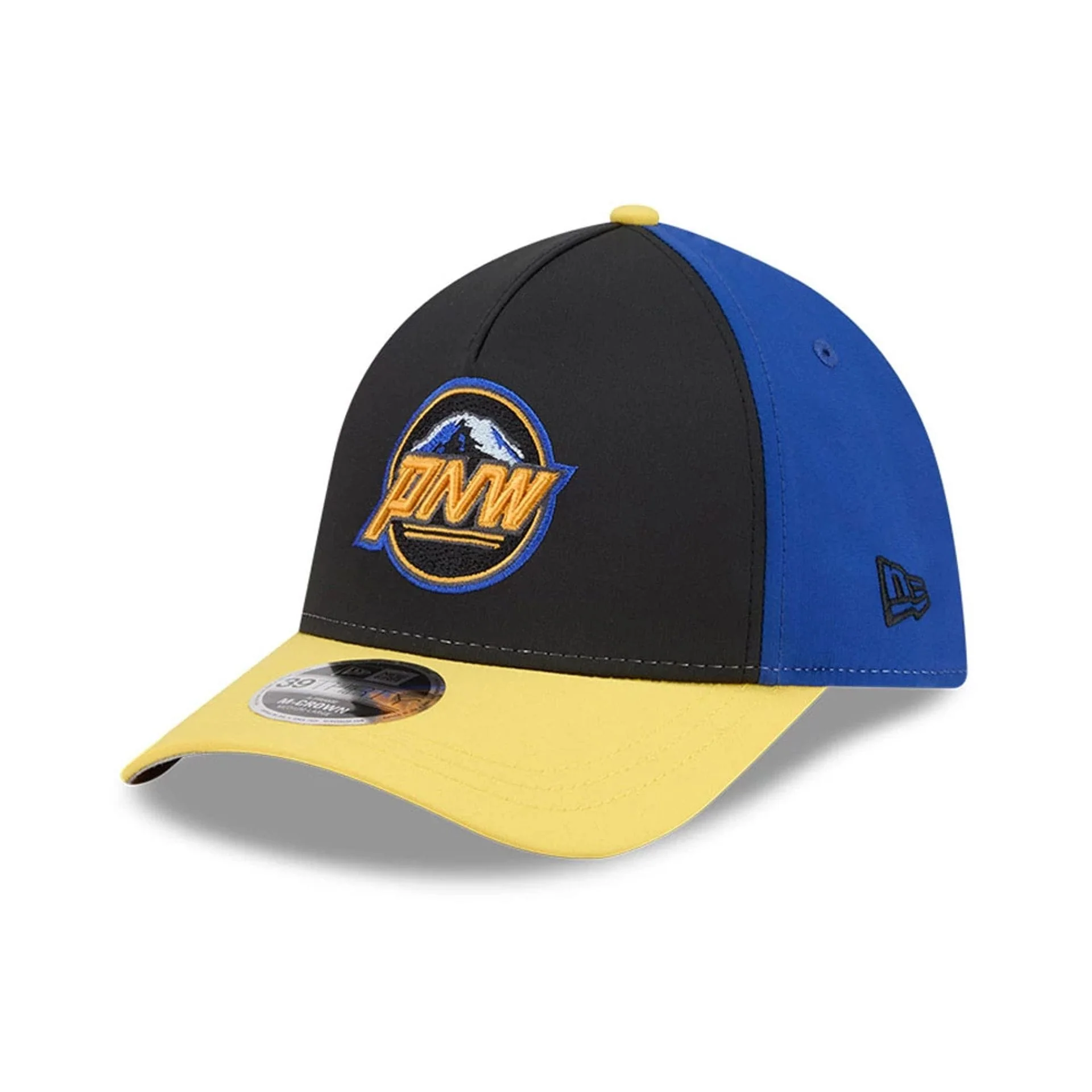 Mariners MLB City Connect Black 39THIRTY M-Crown A-Frame Stretch Fit Cap - Image 4