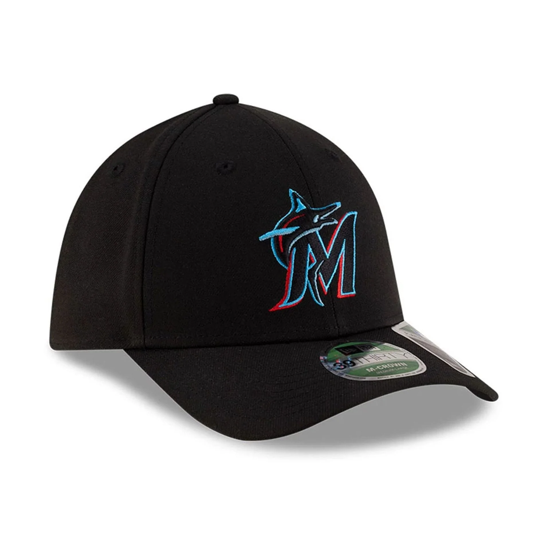 Marlins MLB Player Replica Black 39THIRTY M-Crown Stretch Fit Cap - Image 3