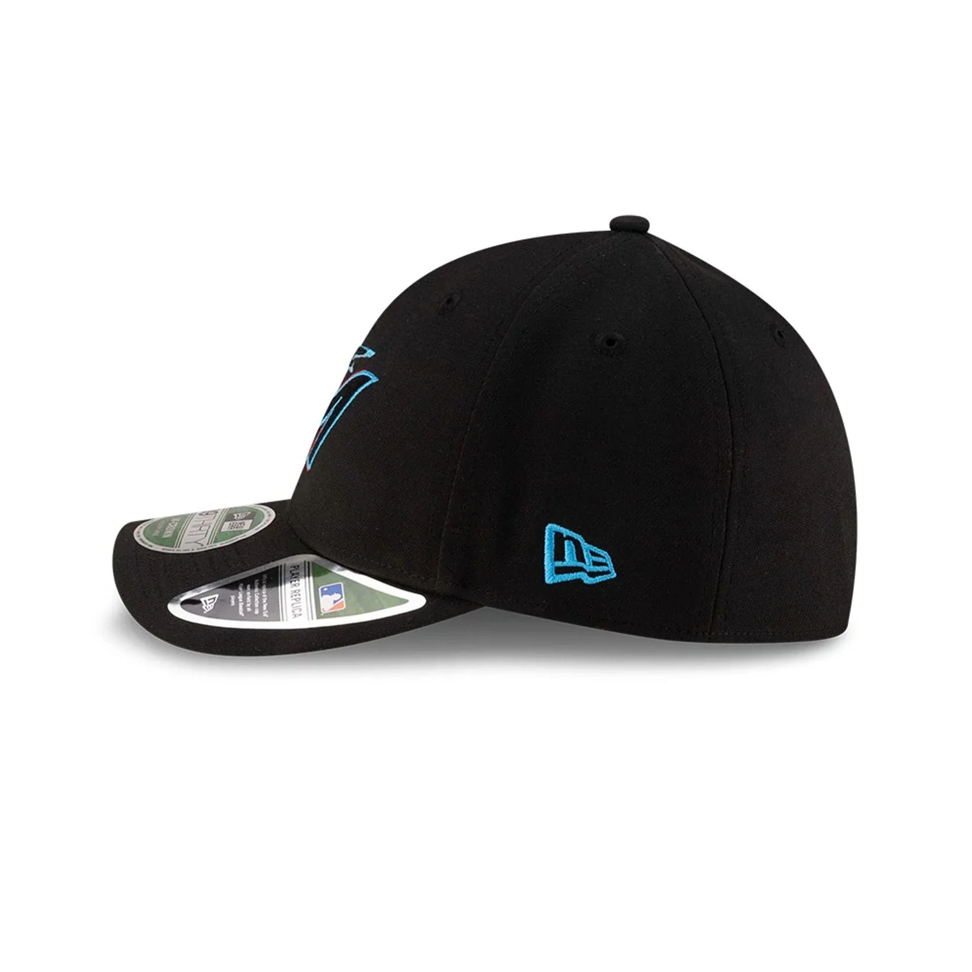 Marlins MLB Player Replica Black 39THIRTY M-Crown Stretch Fit Cap - Image 5