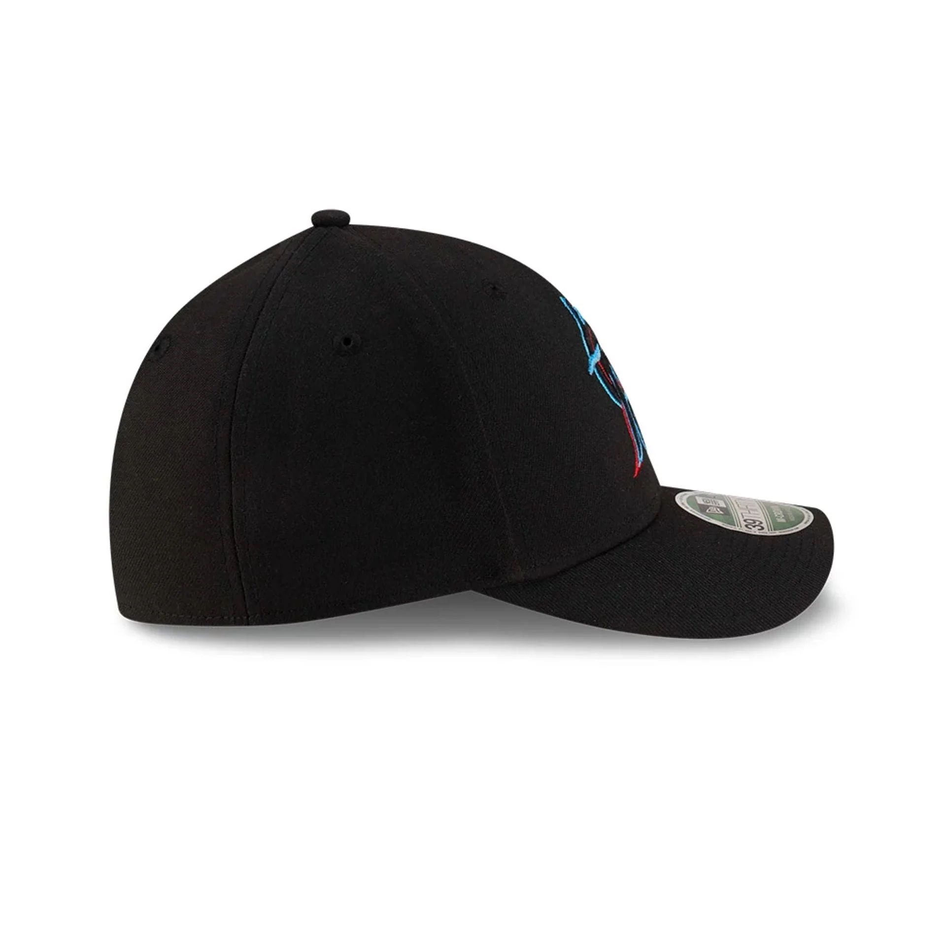 Marlins MLB Player Replica Black 39THIRTY M-Crown Stretch Fit Cap - Image 6