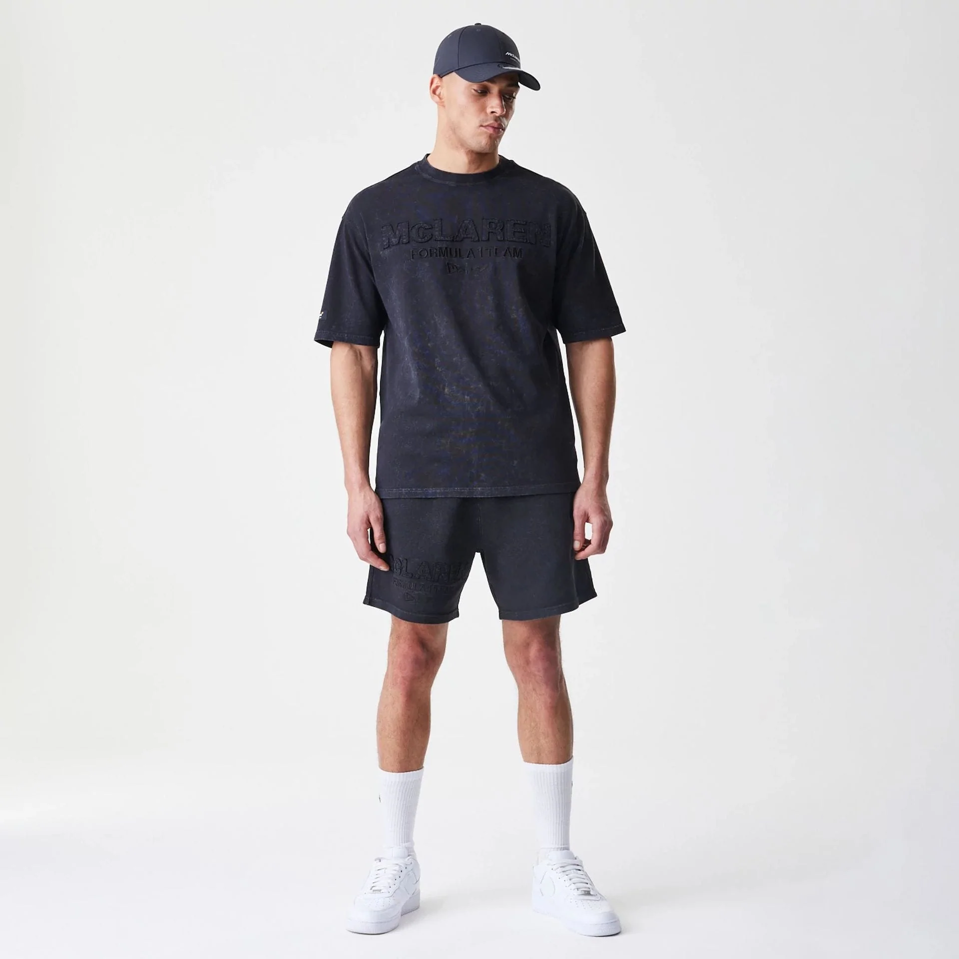 McLaren Racing Washed Black Shorts - Image 8