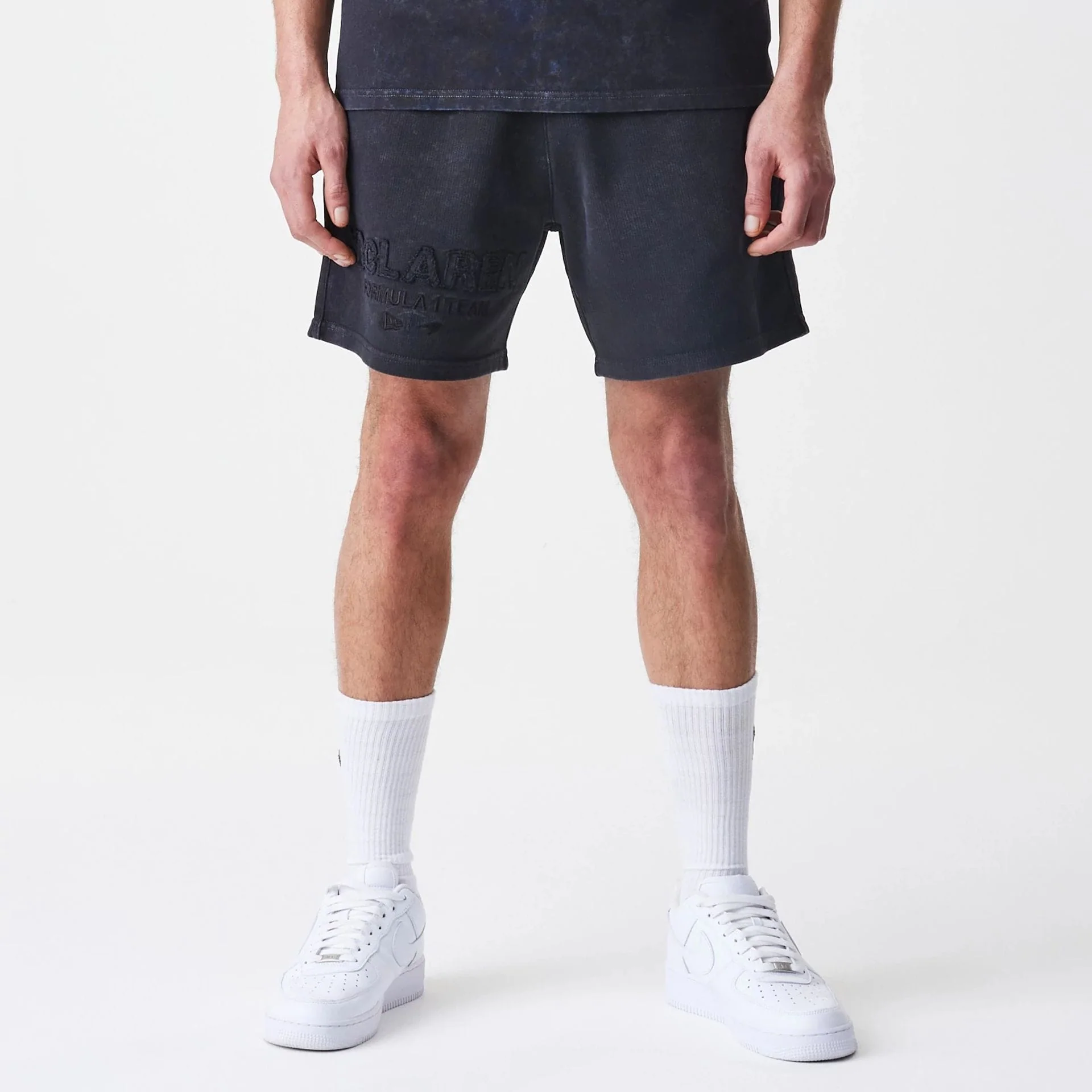 McLaren Racing Washed Black Shorts - Image 9