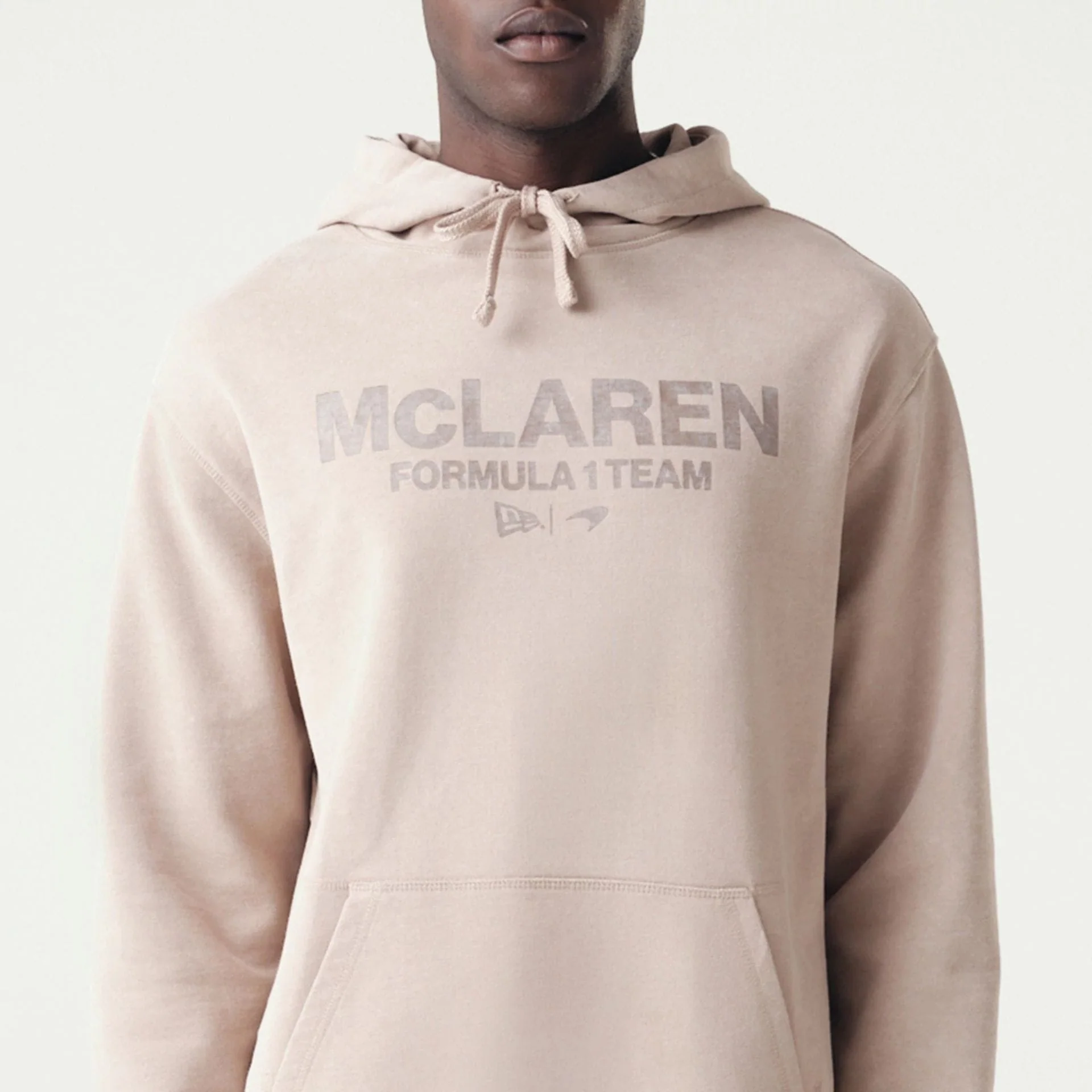 McLaren Racing Washed Pack Beige Oversized Hoodie - Image 3
