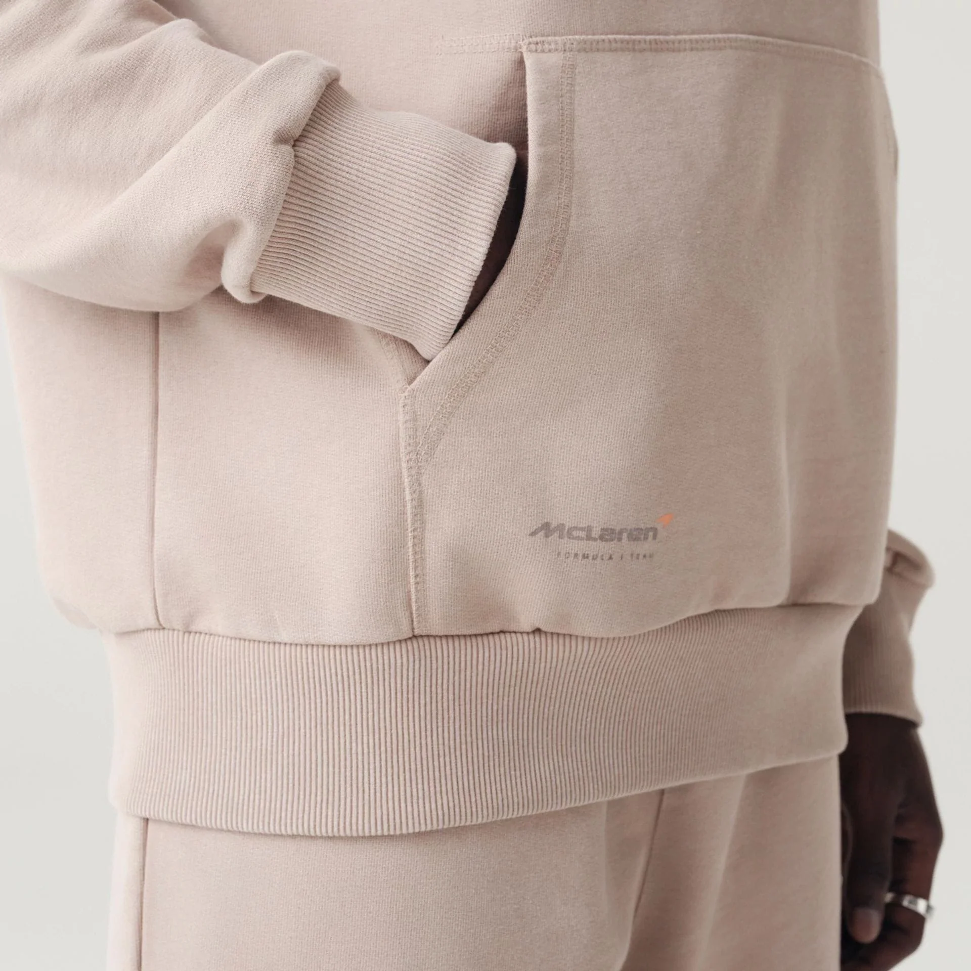 McLaren Racing Washed Pack Beige Oversized Hoodie - Image 4