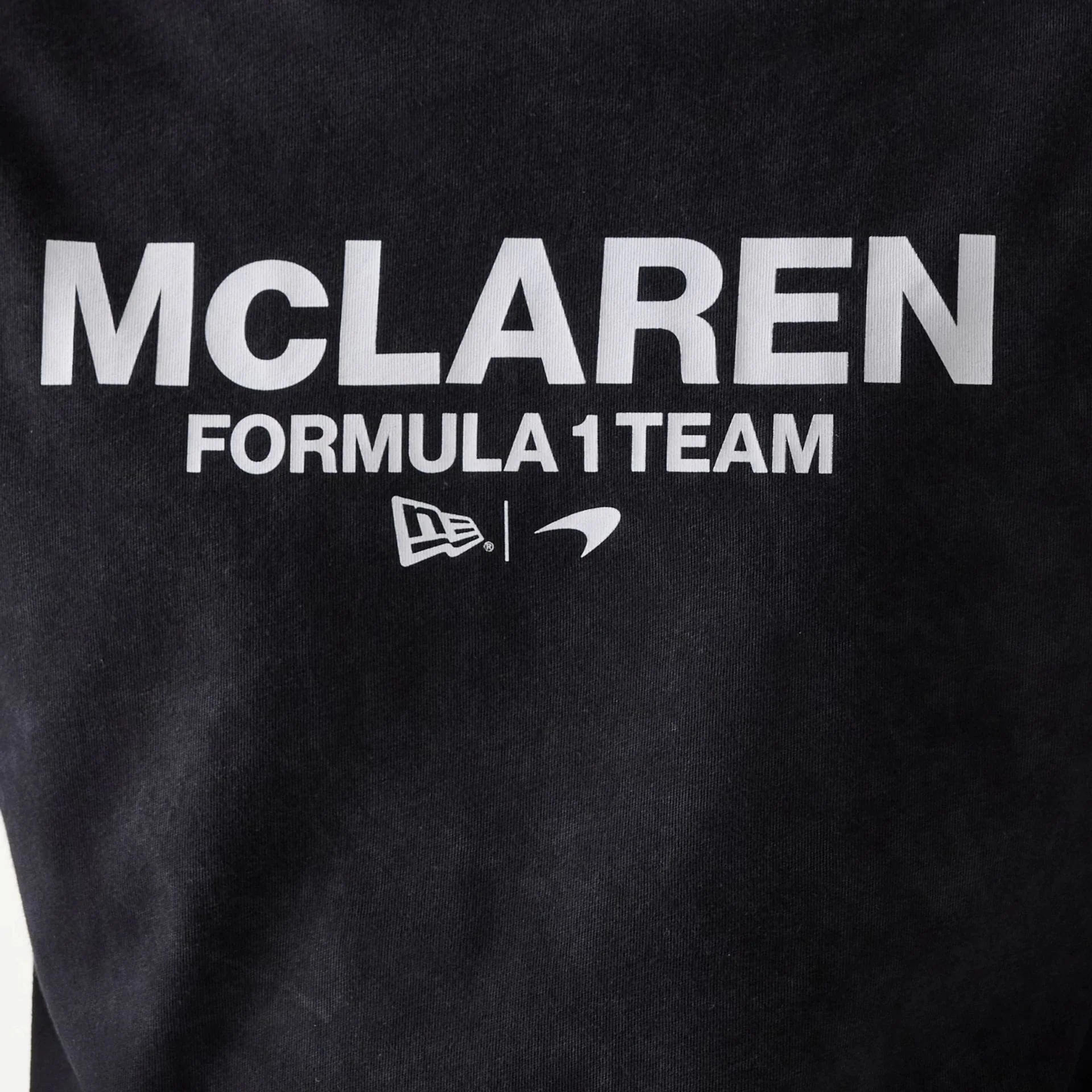 McLaren Racing Wordmark Black Oversized T-Shirt - Image 4