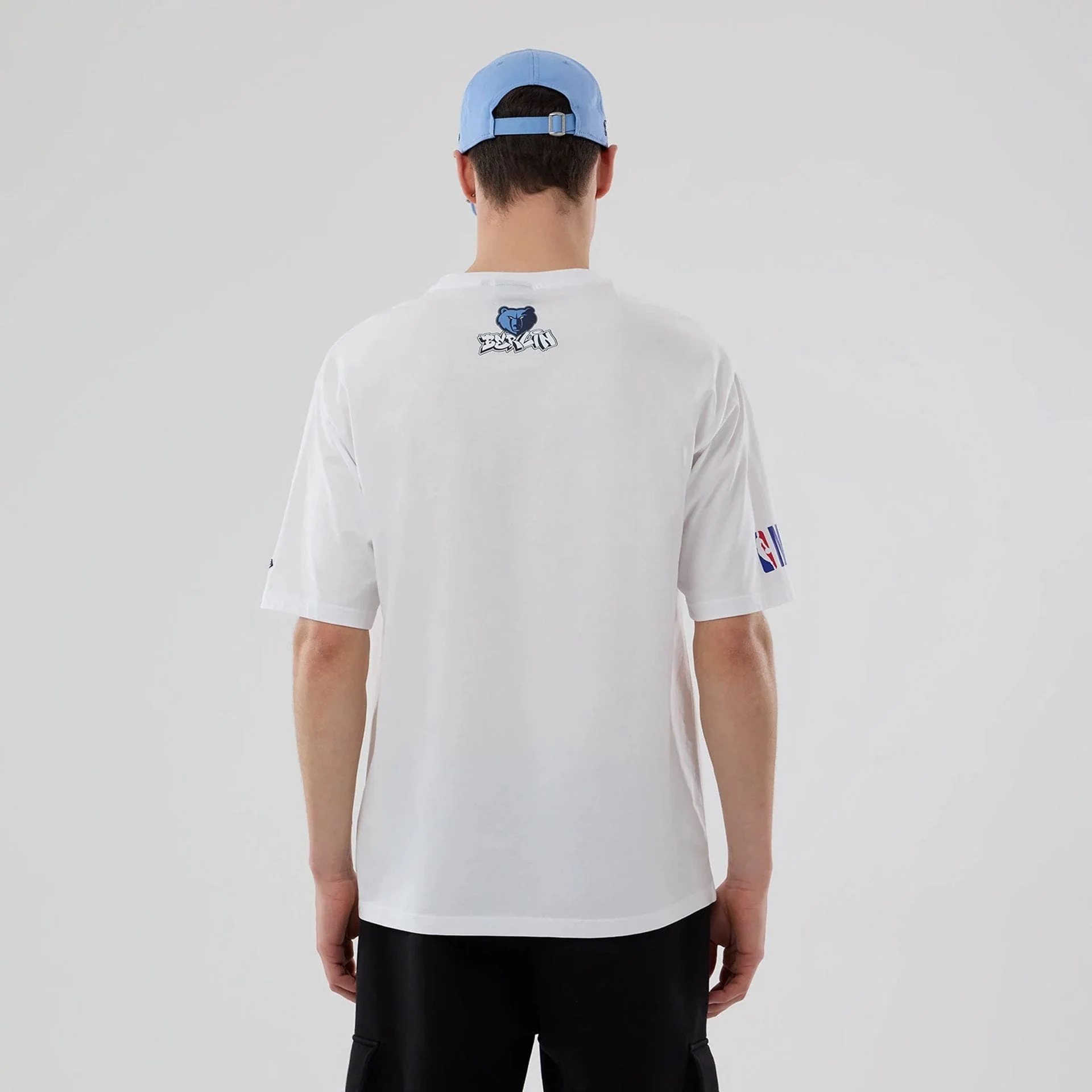 Memphis Grizzlies NBA Berlin Game 2026 White Oversized T-Shirt - Image 2
