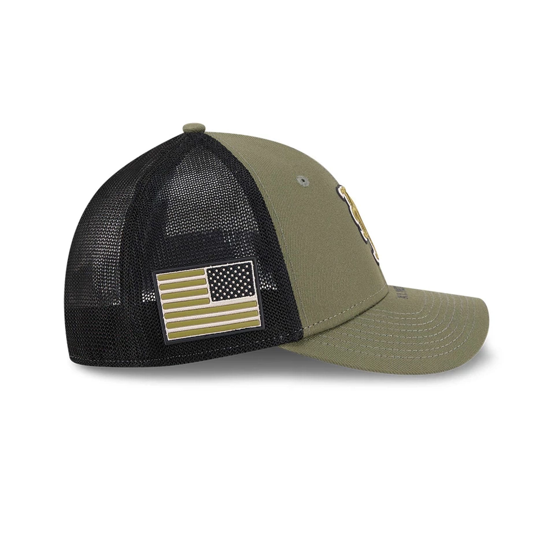 Mets MLB Armed Forces Day 2026 Green 39THIRTY M-Crown Stretch Fit Cap - Image 5