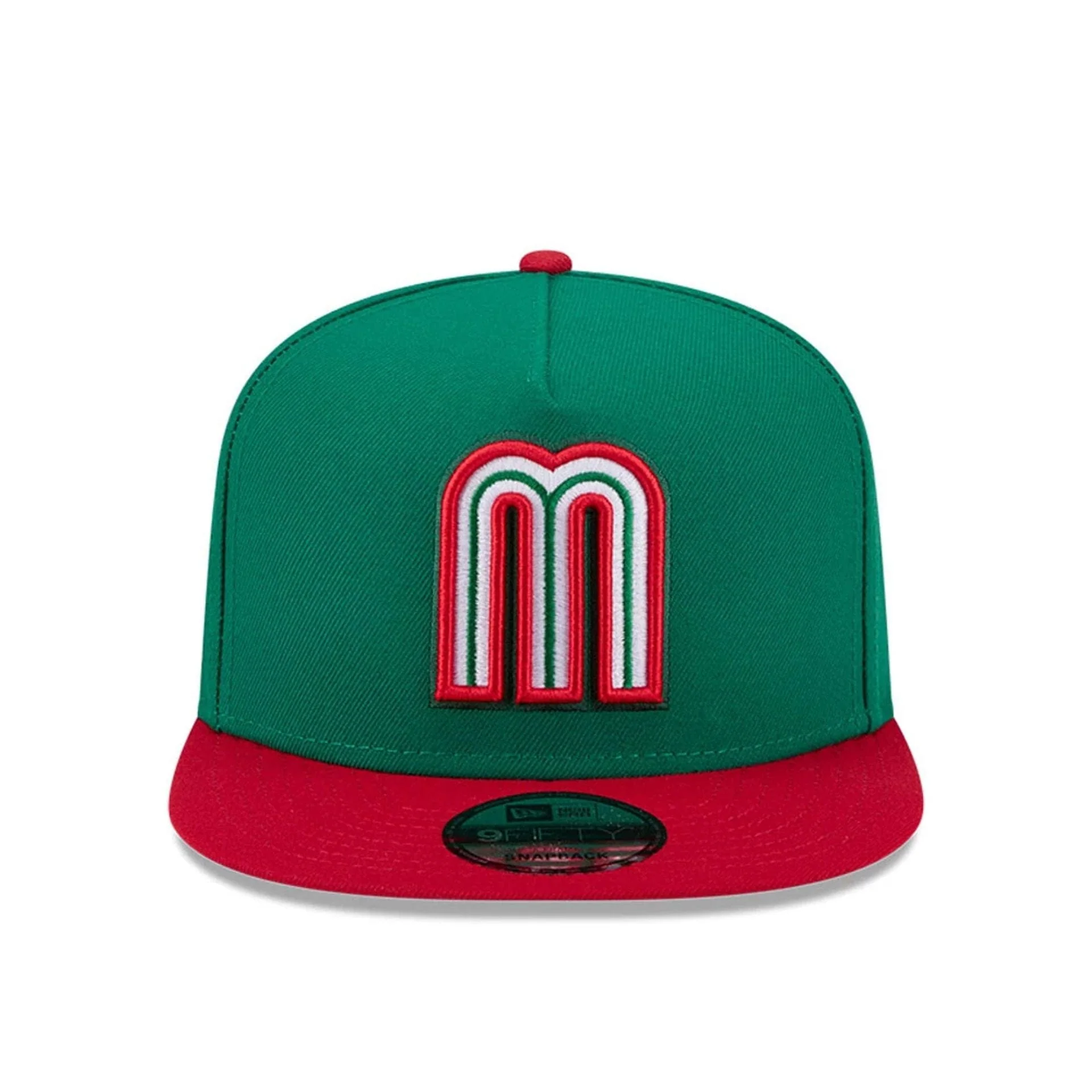 Mexico MLB World Baseball Classic 2026 Green 9FIFTY A-Frame Snapback Adjustable Cap - Image 4