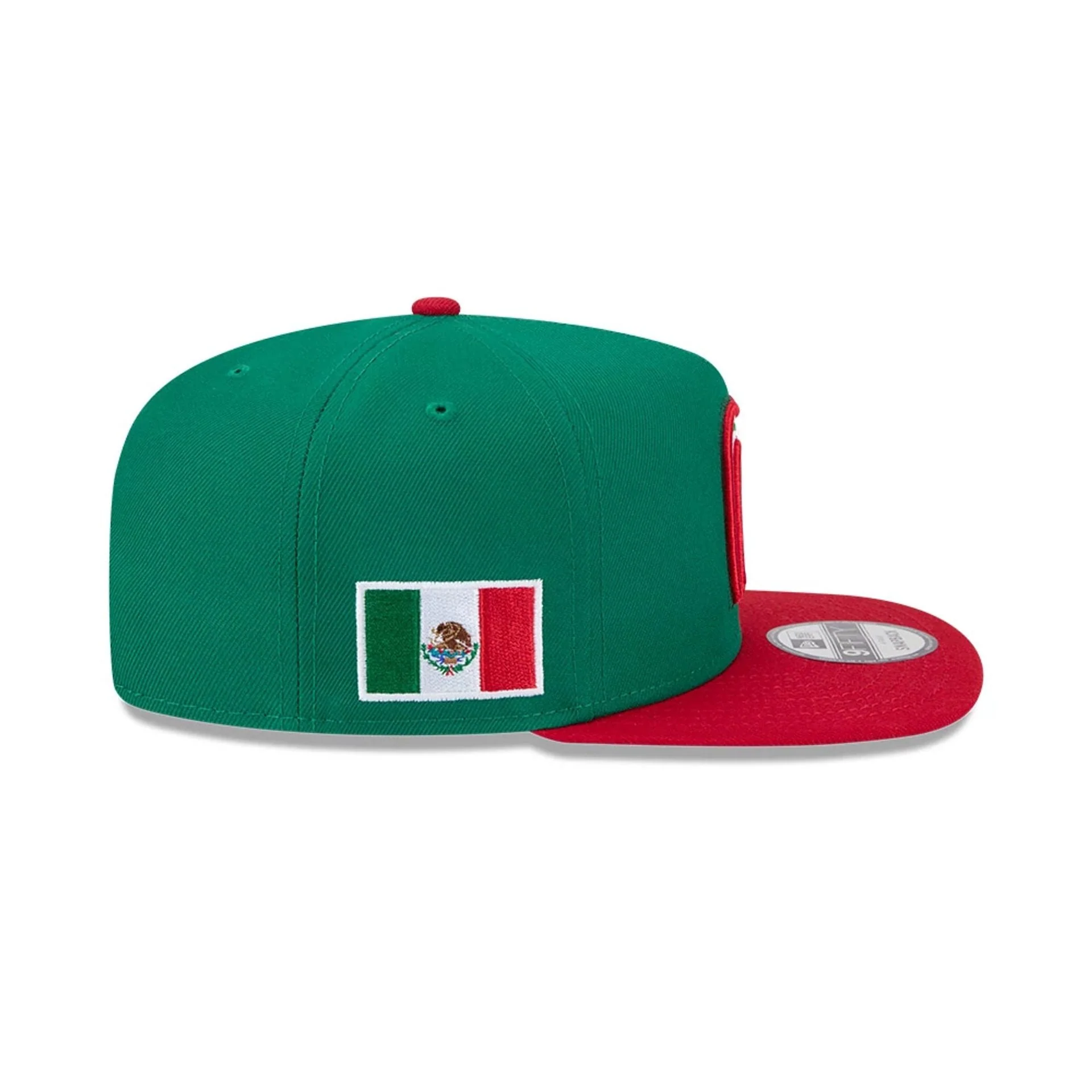 Mexico MLB World Baseball Classic 2026 Green 9FIFTY A-Frame Snapback Adjustable Cap - Image 6