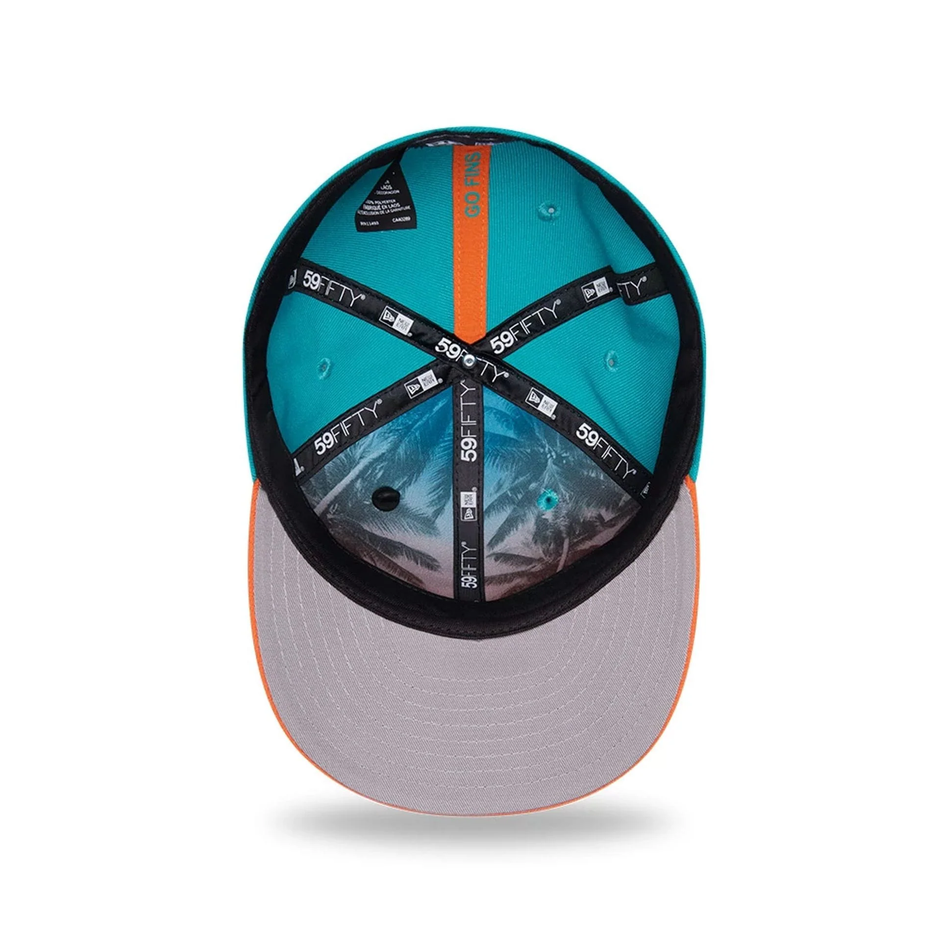 Miami Dolphins NFL Draft 2026 Turquoise 59FIFTY Fitted Cap - Image 2