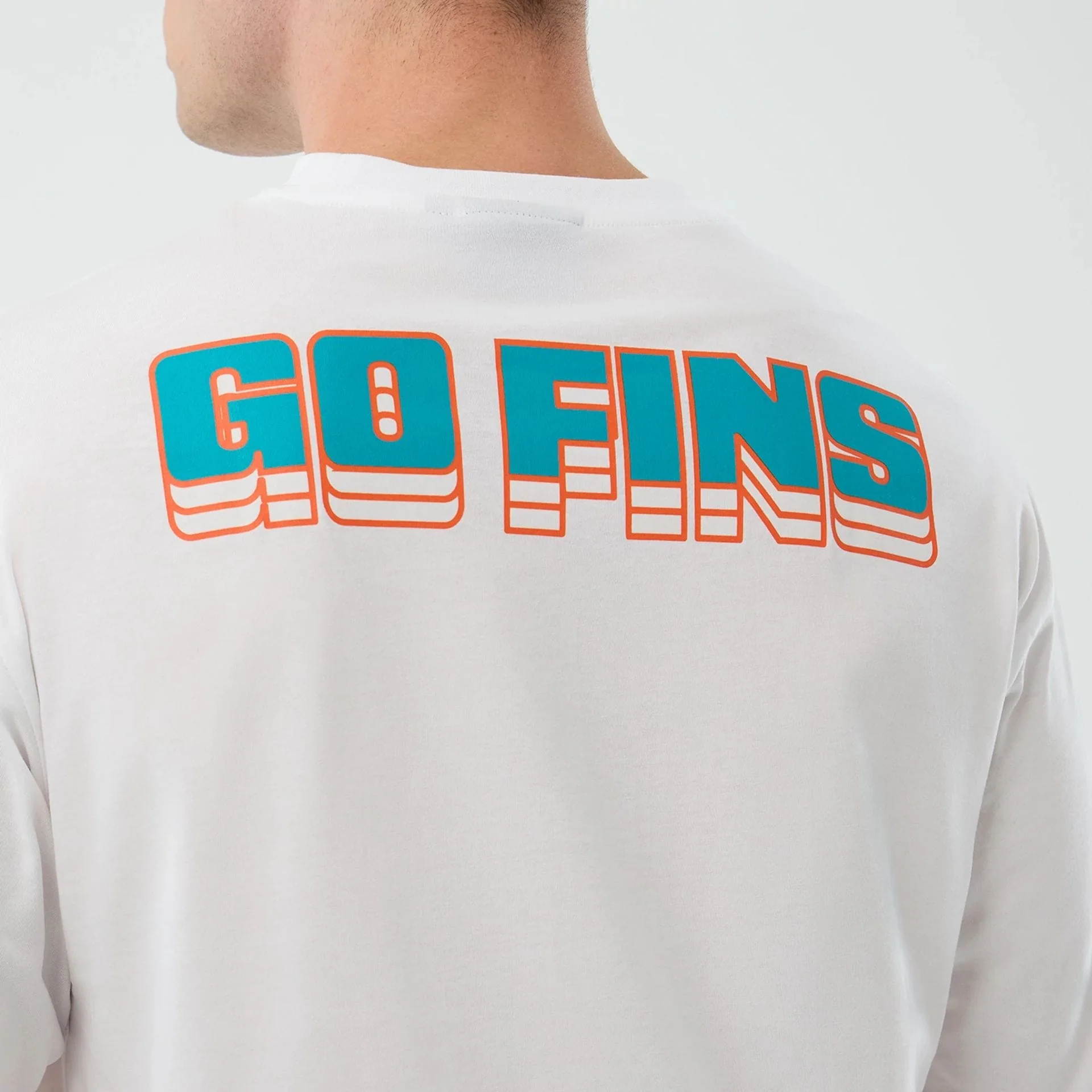 Miami Dolphins NFL International Series Games White Oversized T-Shirt - Image 7