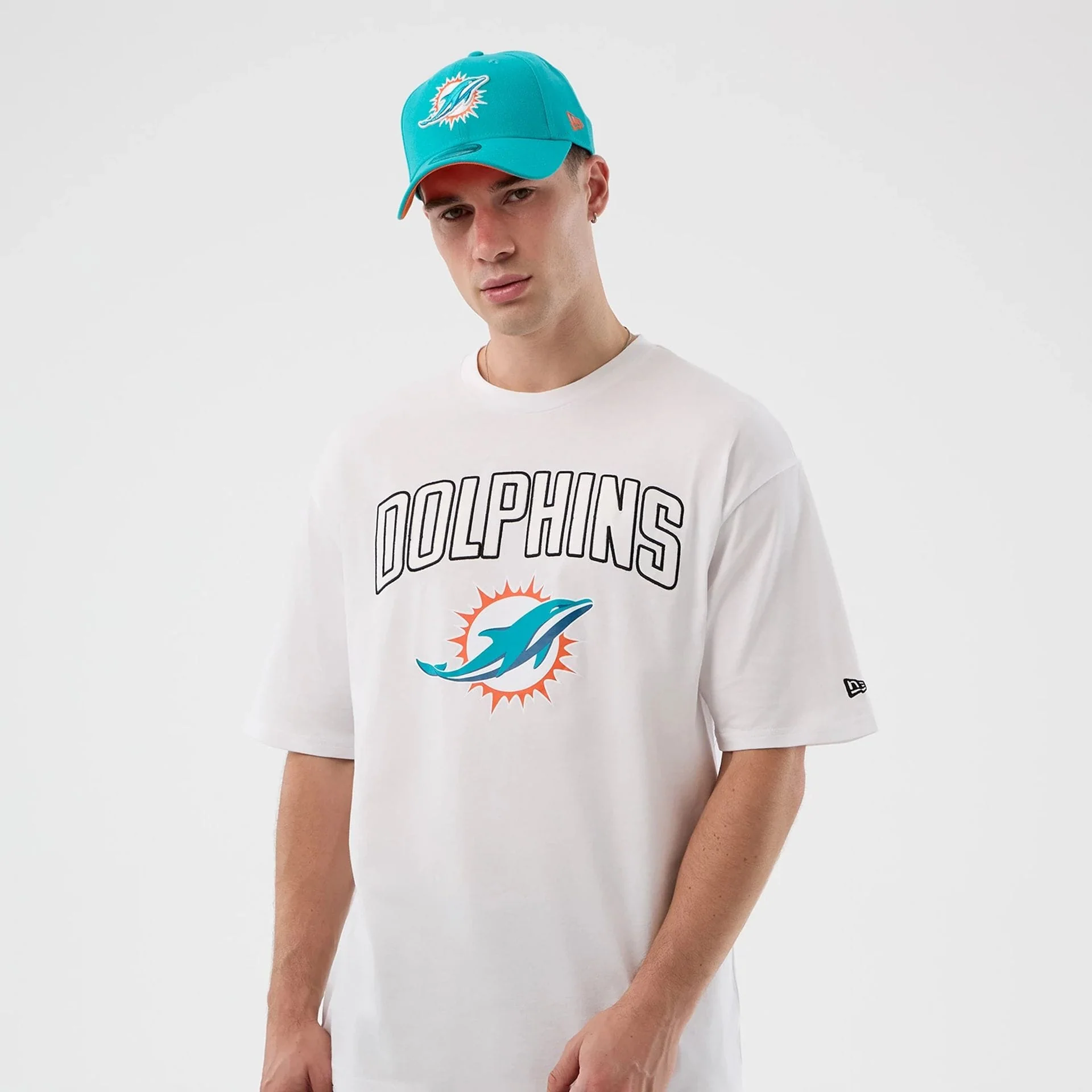 Miami Dolphins NFL International Series Games White Oversized T-Shirt - Image 7