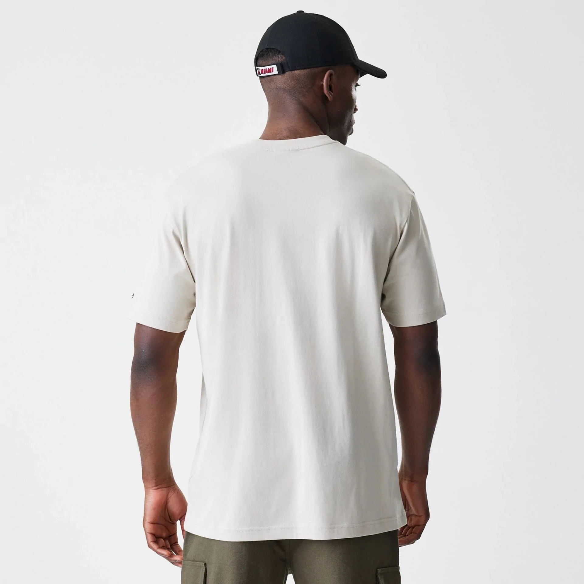Miami Heat Modern Driver Light Beige T-Shirt - Image 2