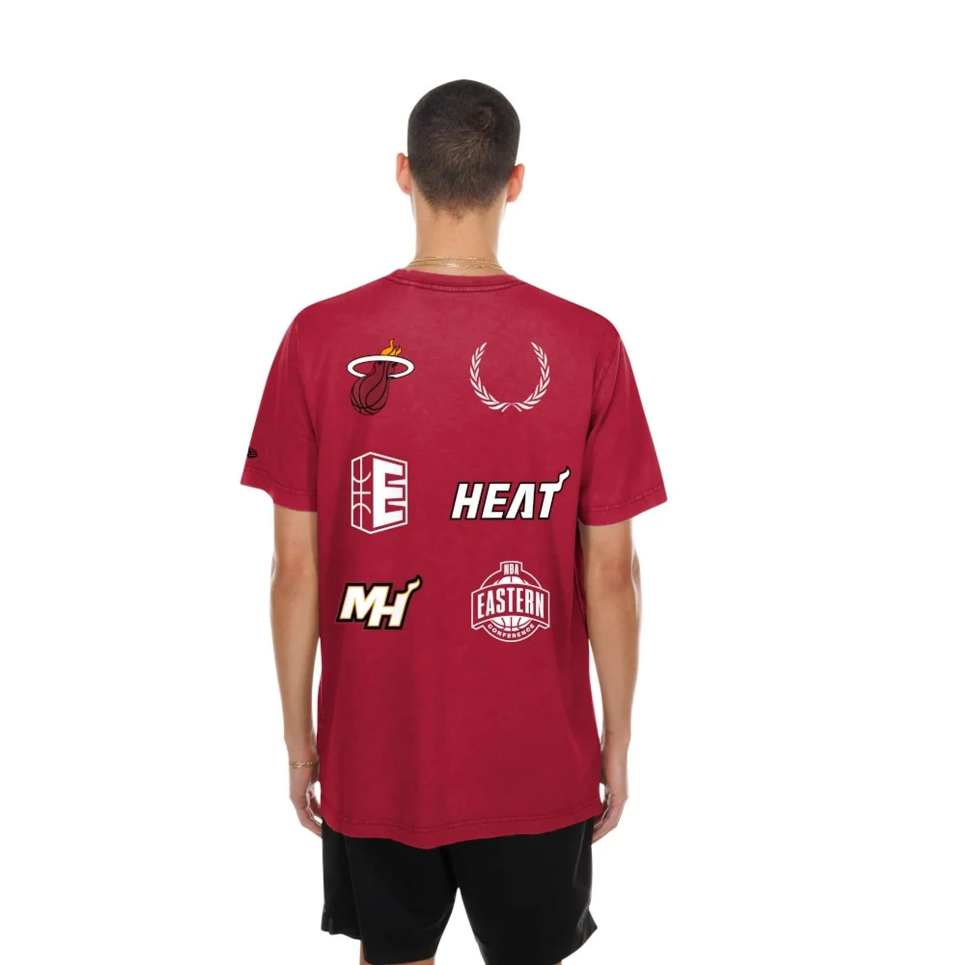 Miami Heat NBA Match Dark Red T-Shirt - Image 2