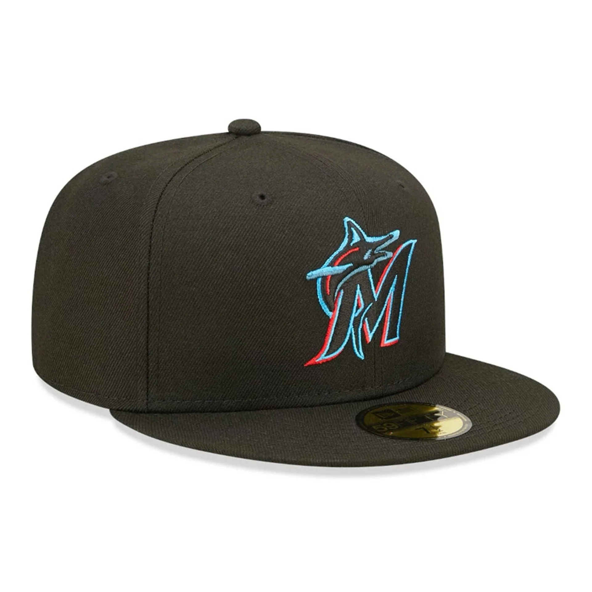 Miami Marlins Authentic On Field Game Black 59FIFTY Fitted Cap - Image 4