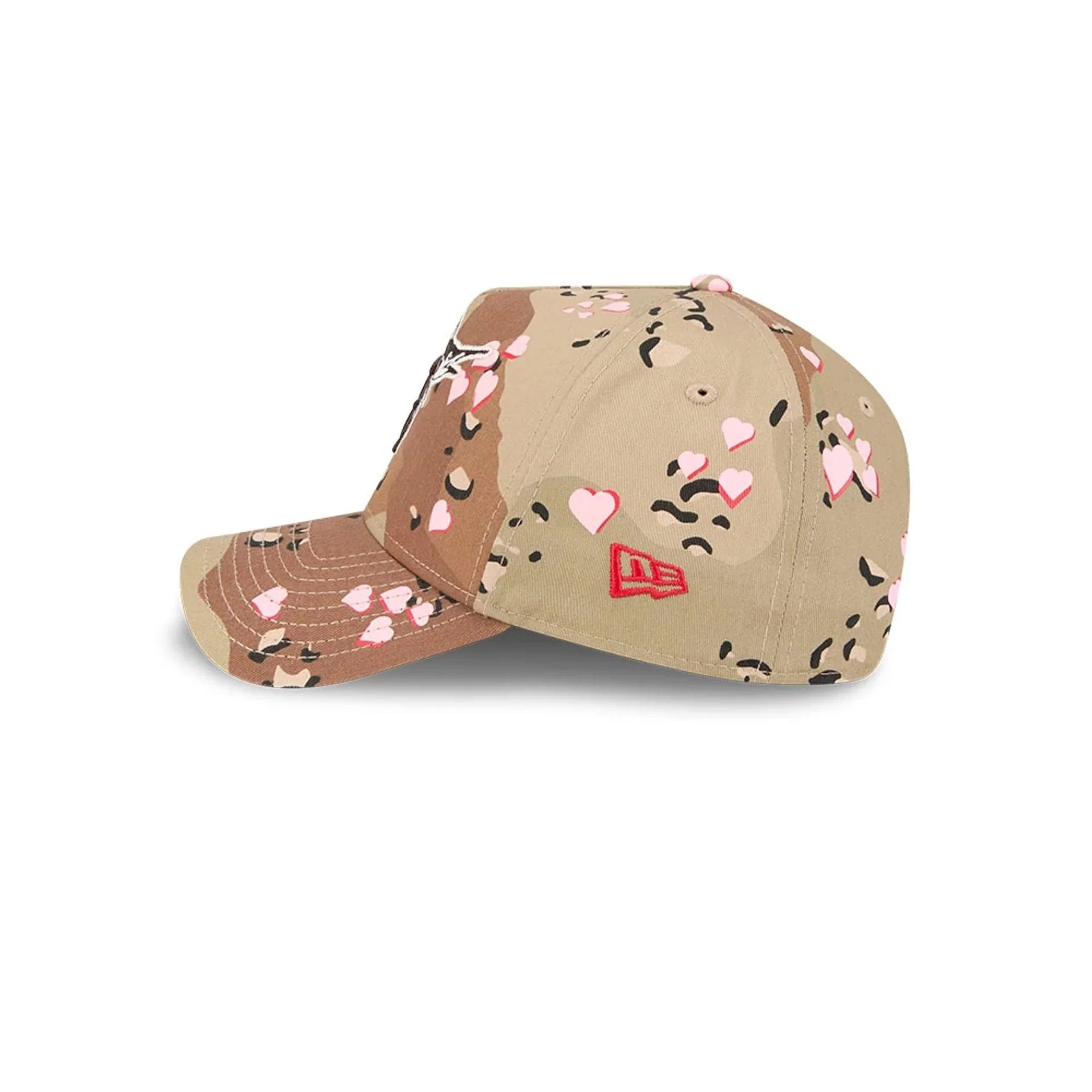 Miami Marlins MLB Camo Hearts Desert Camo 9FORTY A-Frame Adjustable Cap - Image 5