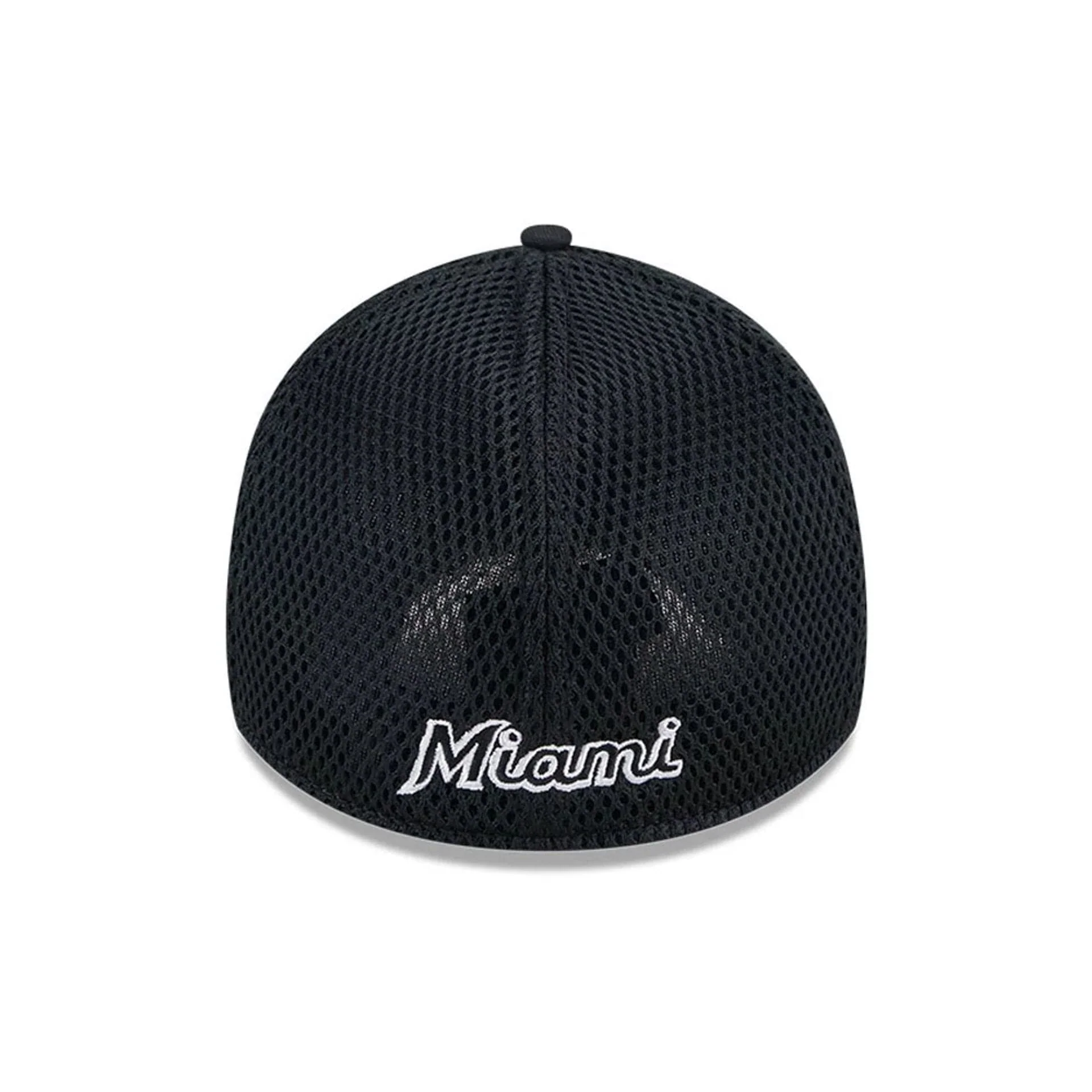 Miami Marlins MLB Evergreen Neo Black 39THIRTY Stretch Fit Cap - Image 2