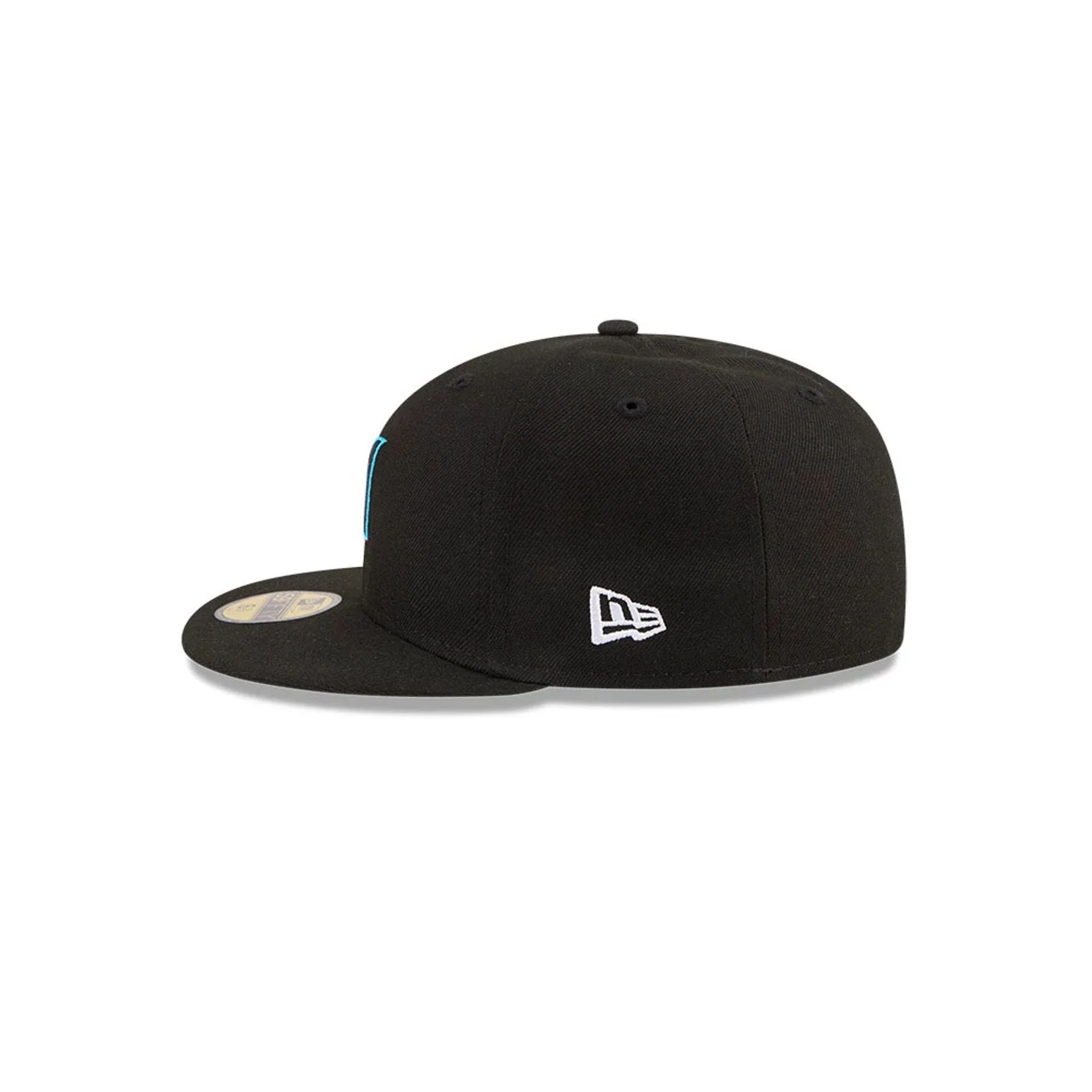 Miami Marlins MLB Hidden Hit Black 59FIFTY Fitted Cap - Image 6