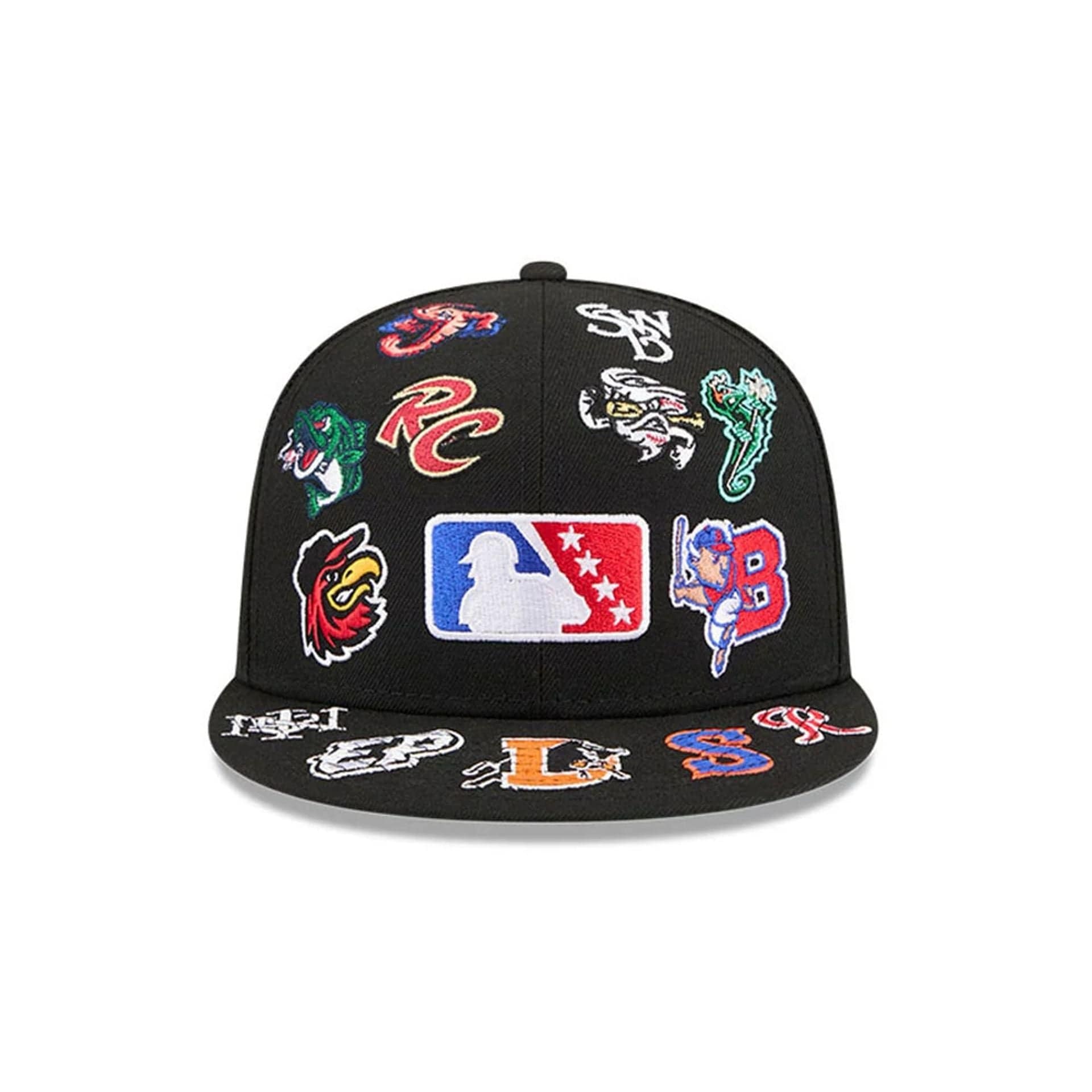 MiLB All Over Black 59FIFTY Fitted Cap - Image 3