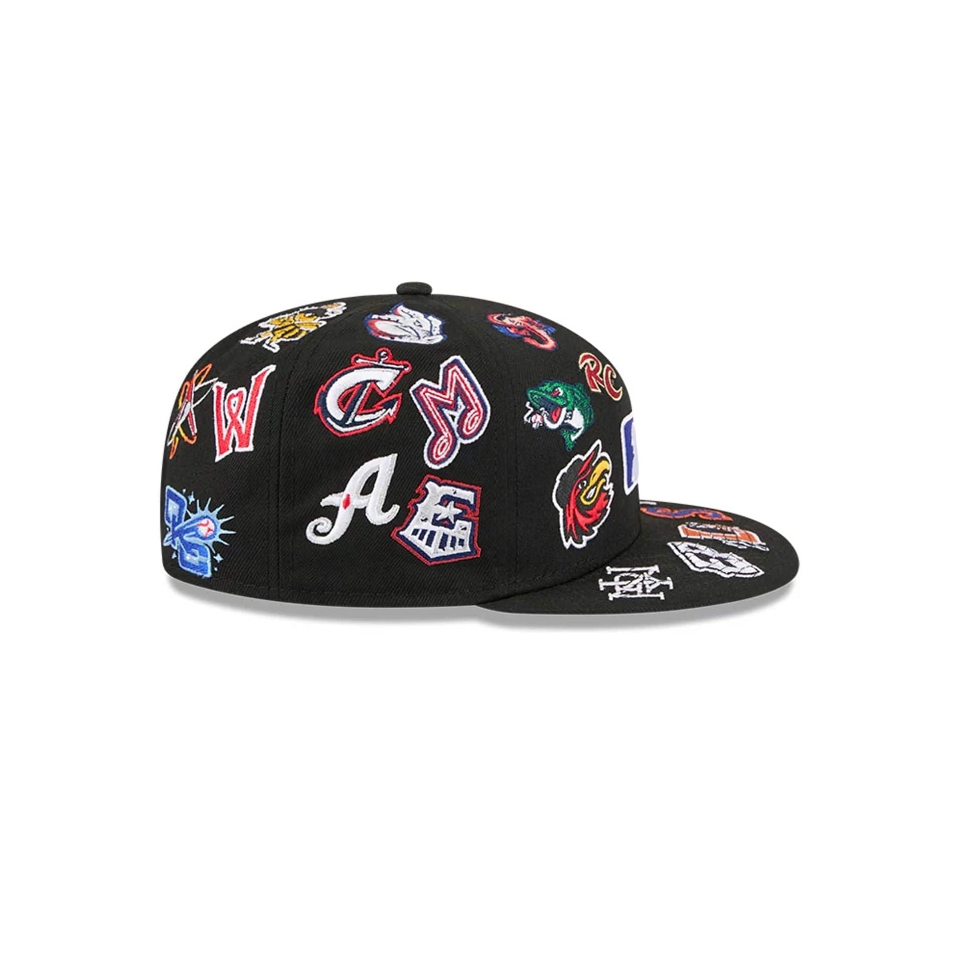 MiLB All Over Black 59FIFTY Fitted Cap - Image 6